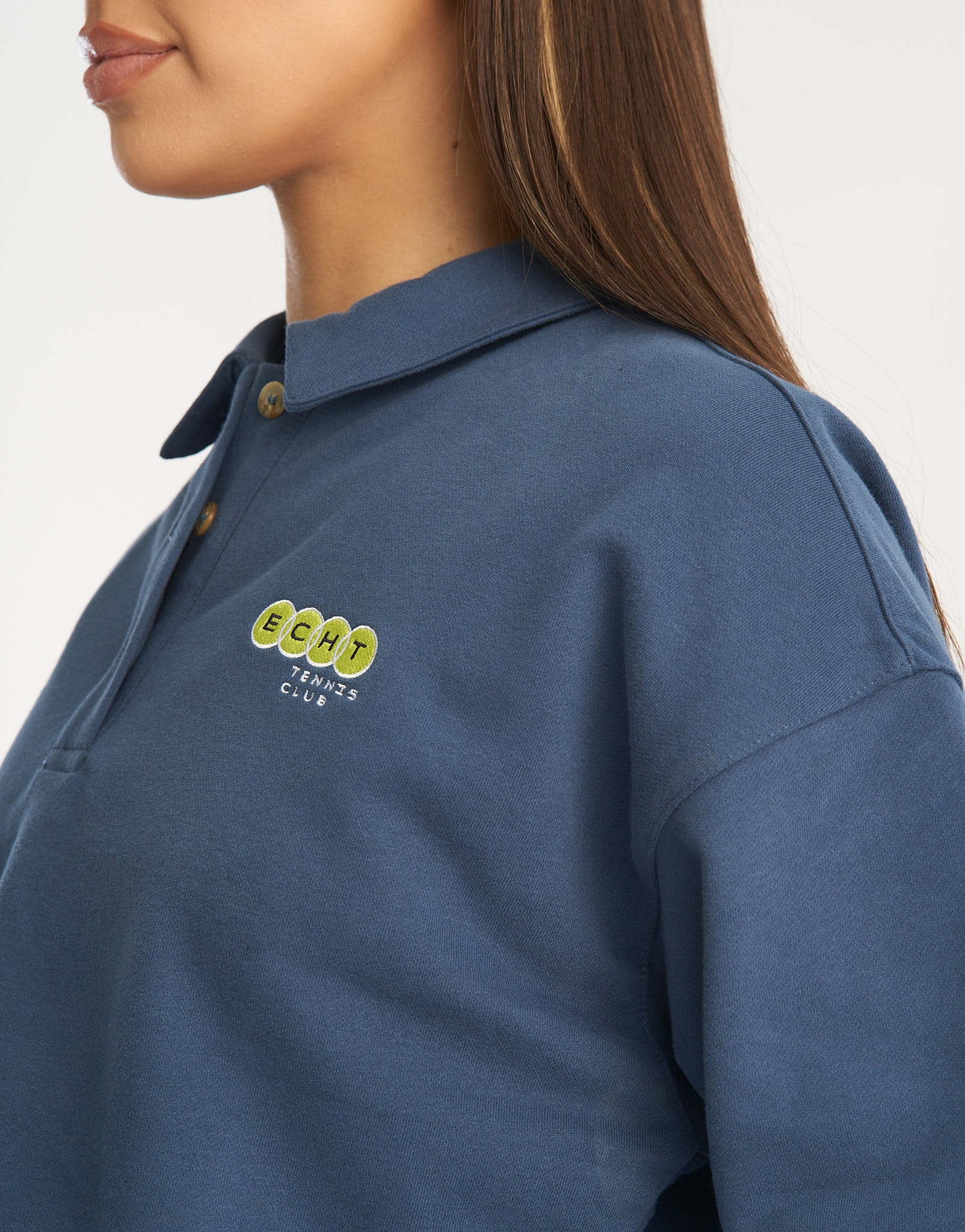 Tennis Polo Pullover - Blue - Image 7