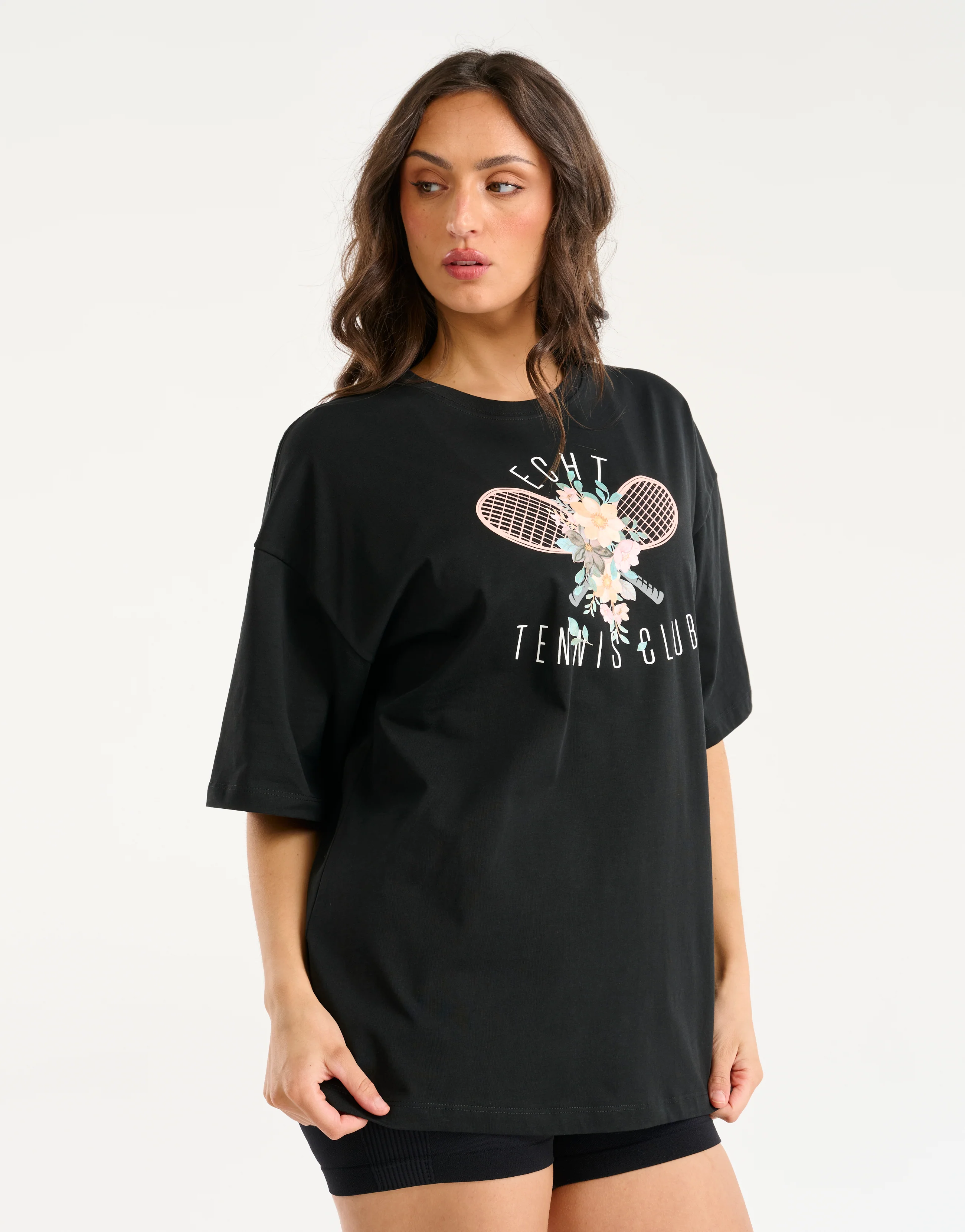 Tennis Tee - Black - Image 6