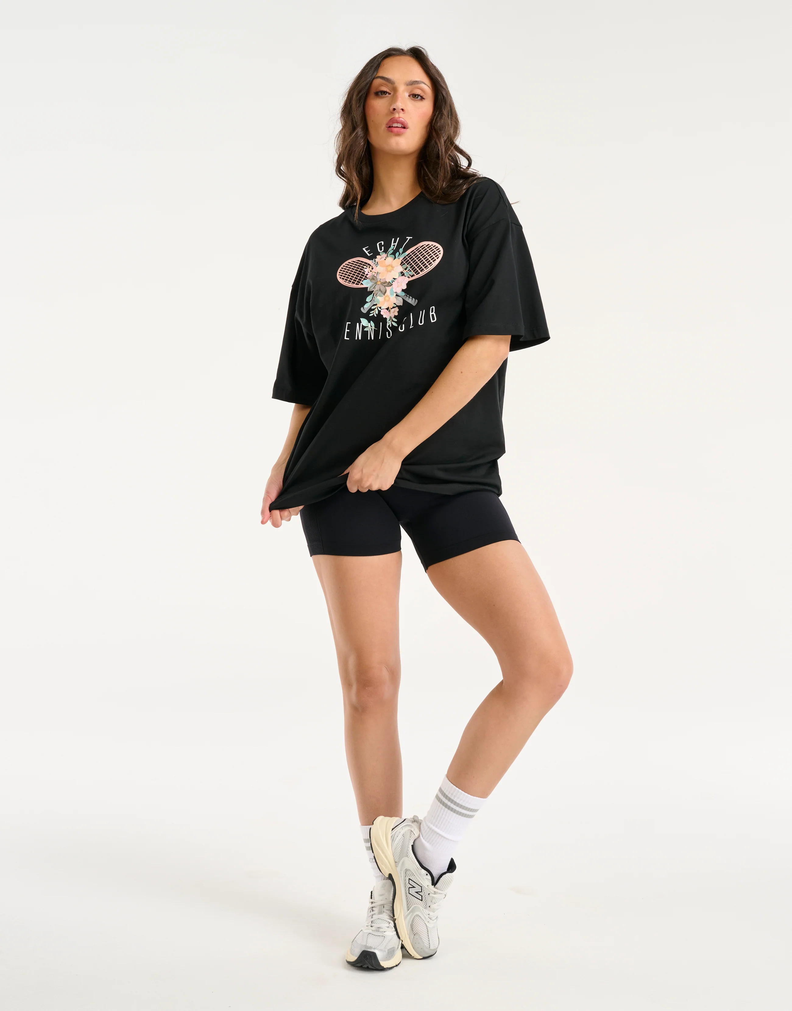 Tennis Tee - Black - Image 7