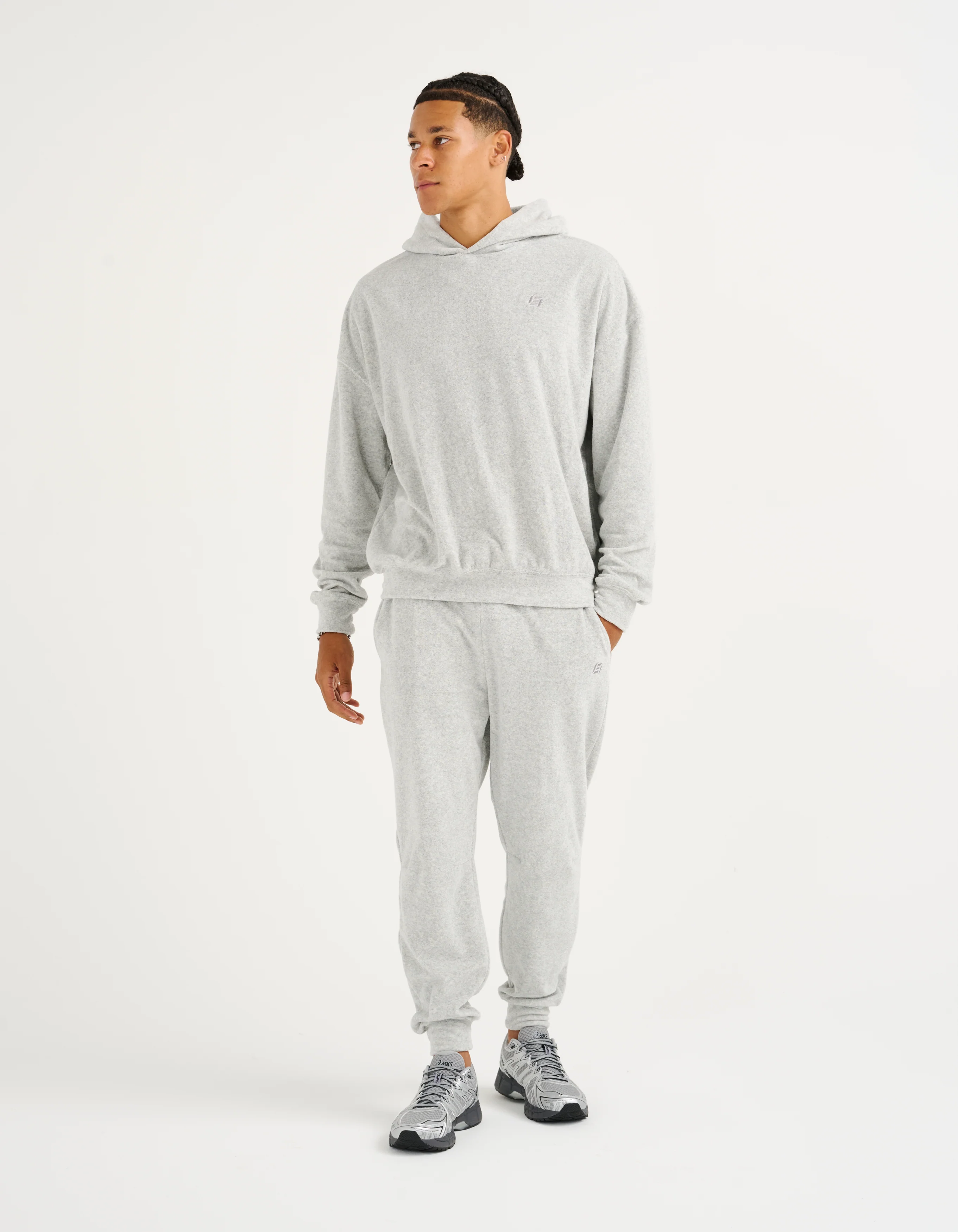 Terry Hoodie - Grey Marle - Image 11