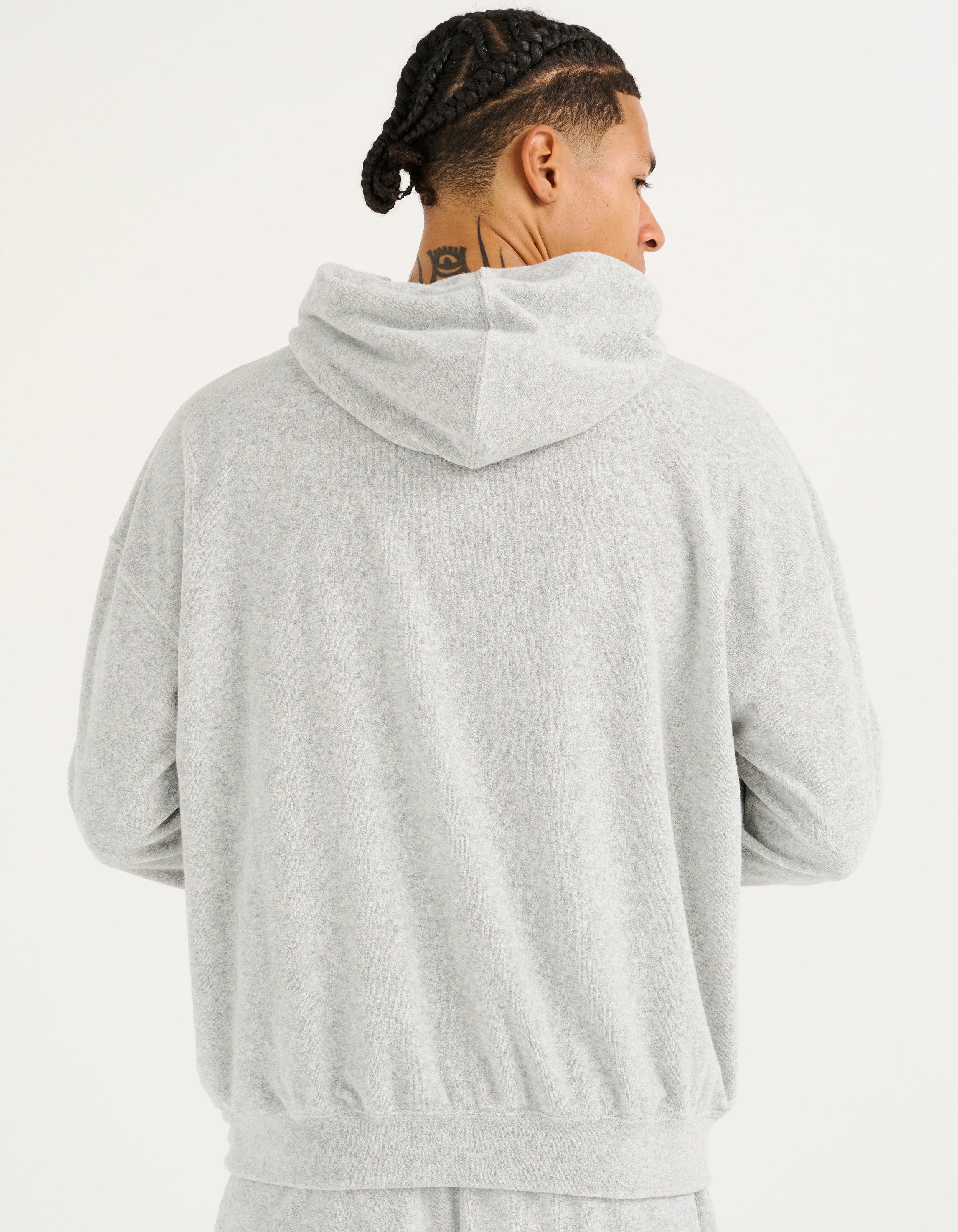 Terry Hoodie - Grey Marle - Image 2