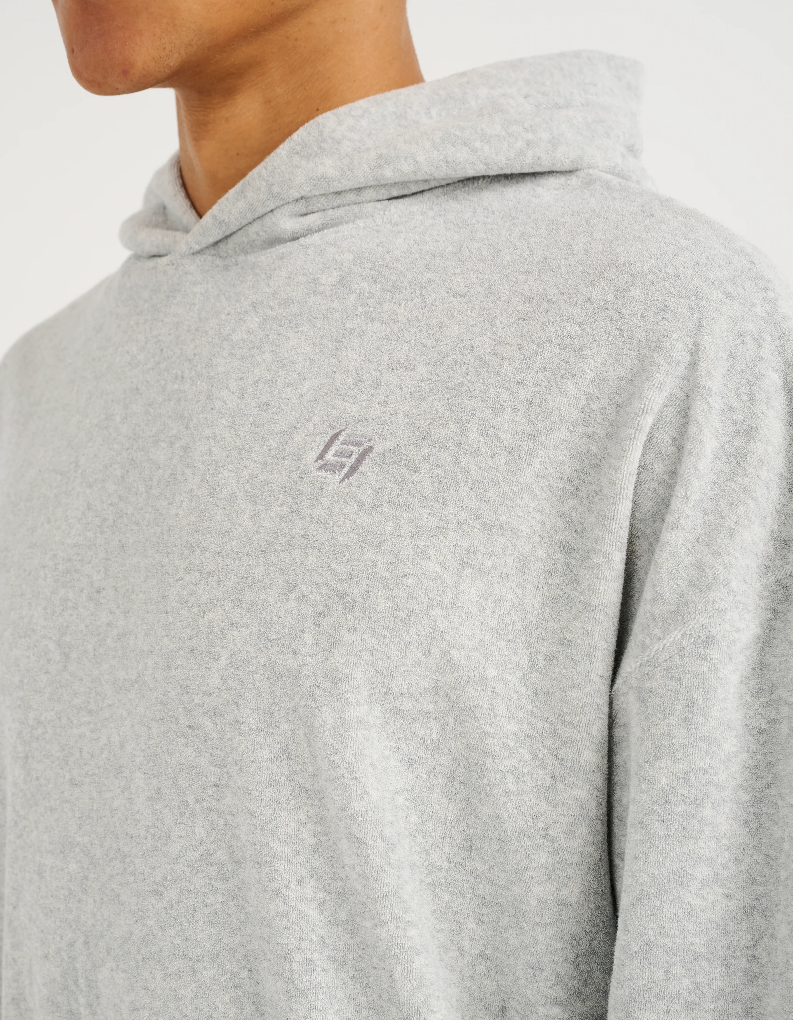 Terry Hoodie - Grey Marle - Image 4