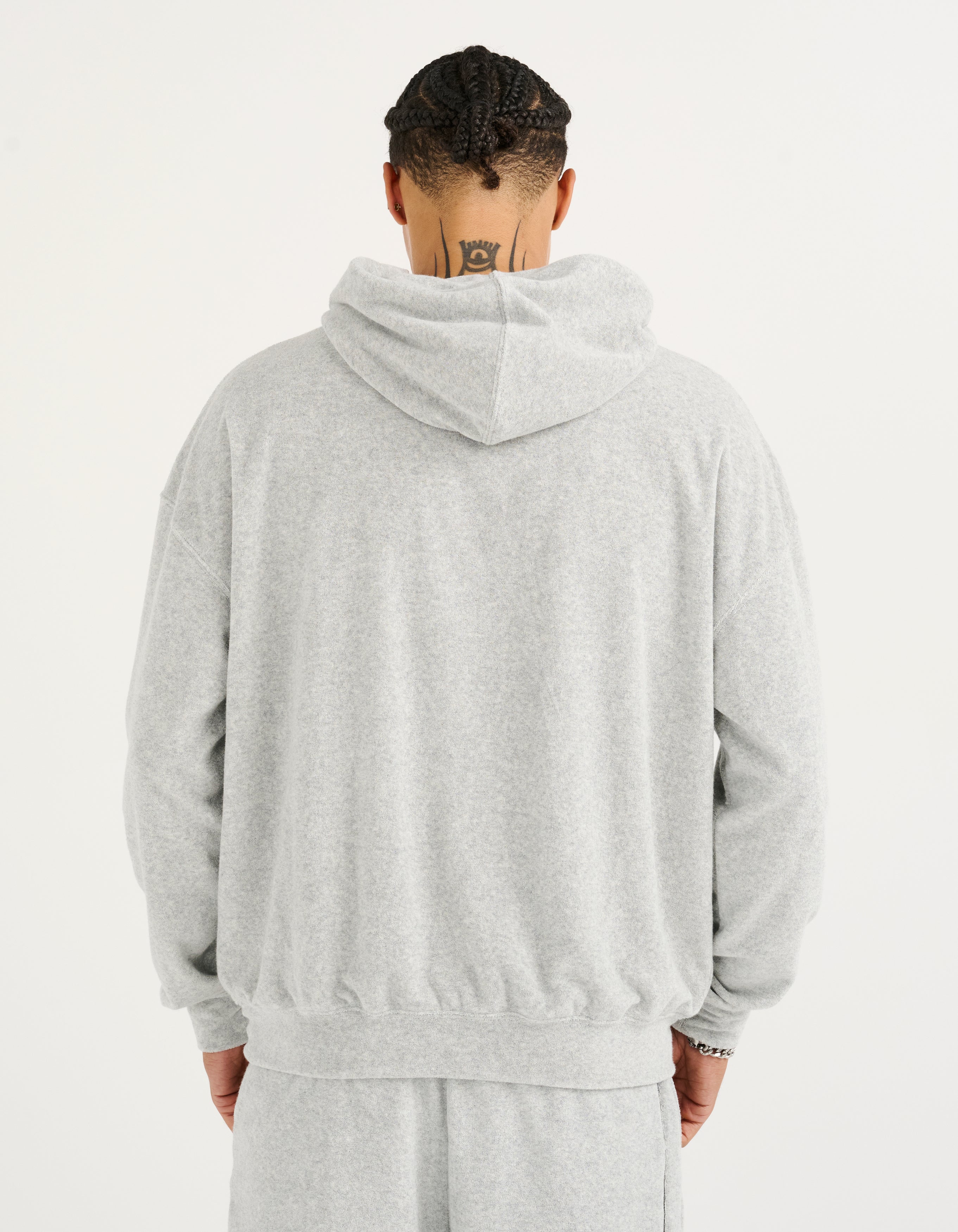 Terry Hoodie - Grey Marle - Image 6