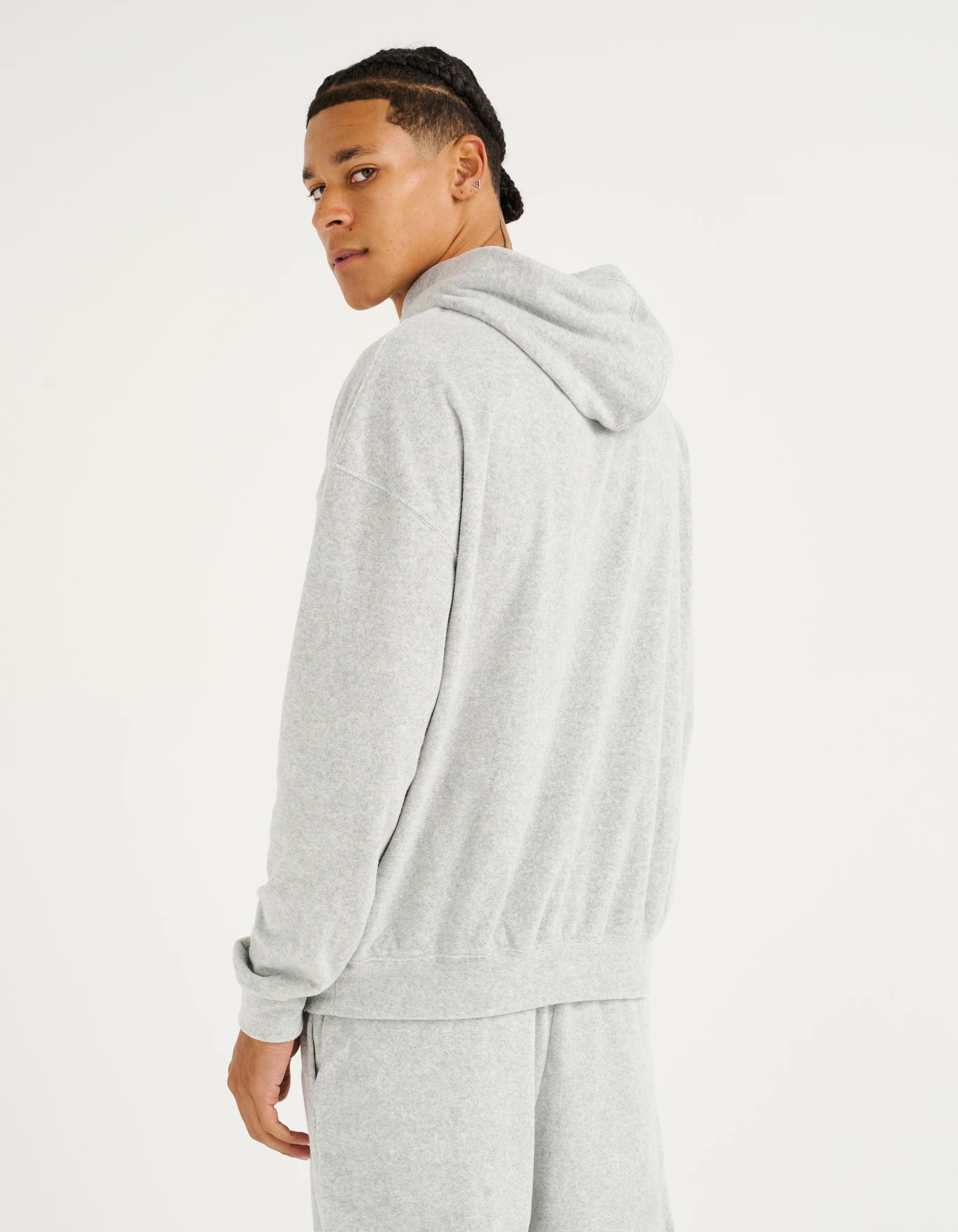 Terry Hoodie - Grey Marle - Image 7