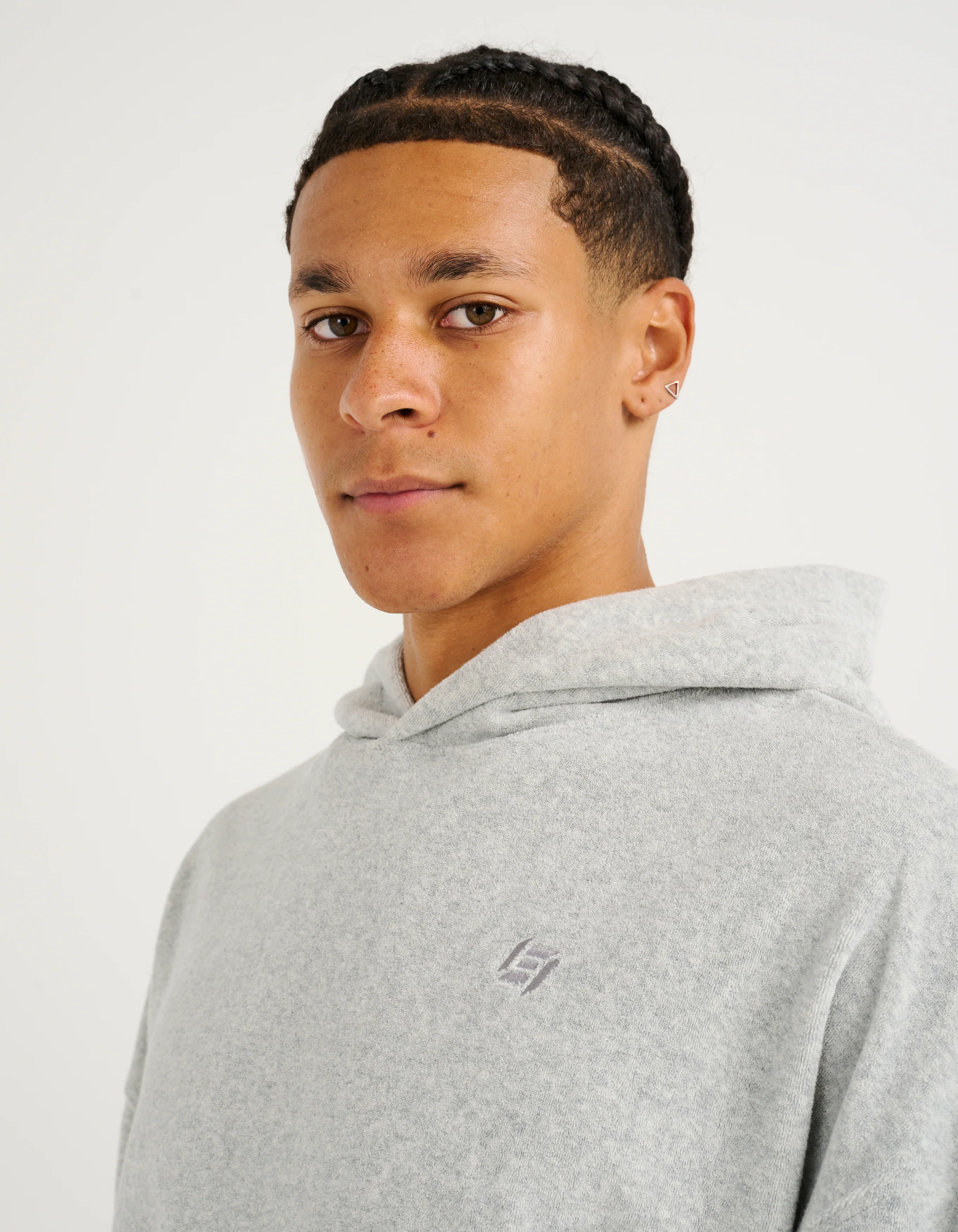 Terry Hoodie - Grey Marle - Image 8
