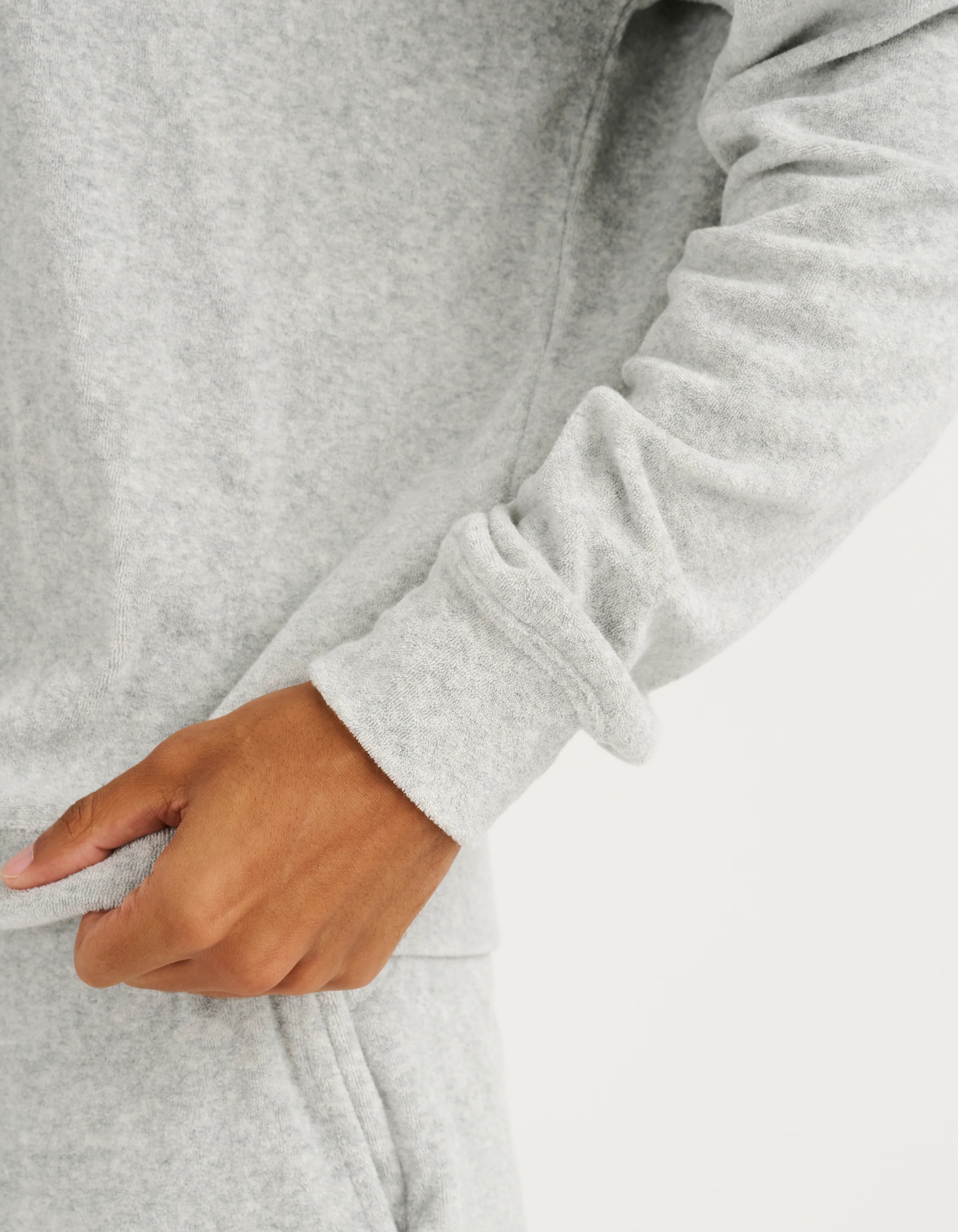 Terry Hoodie - Grey Marle - Image 9