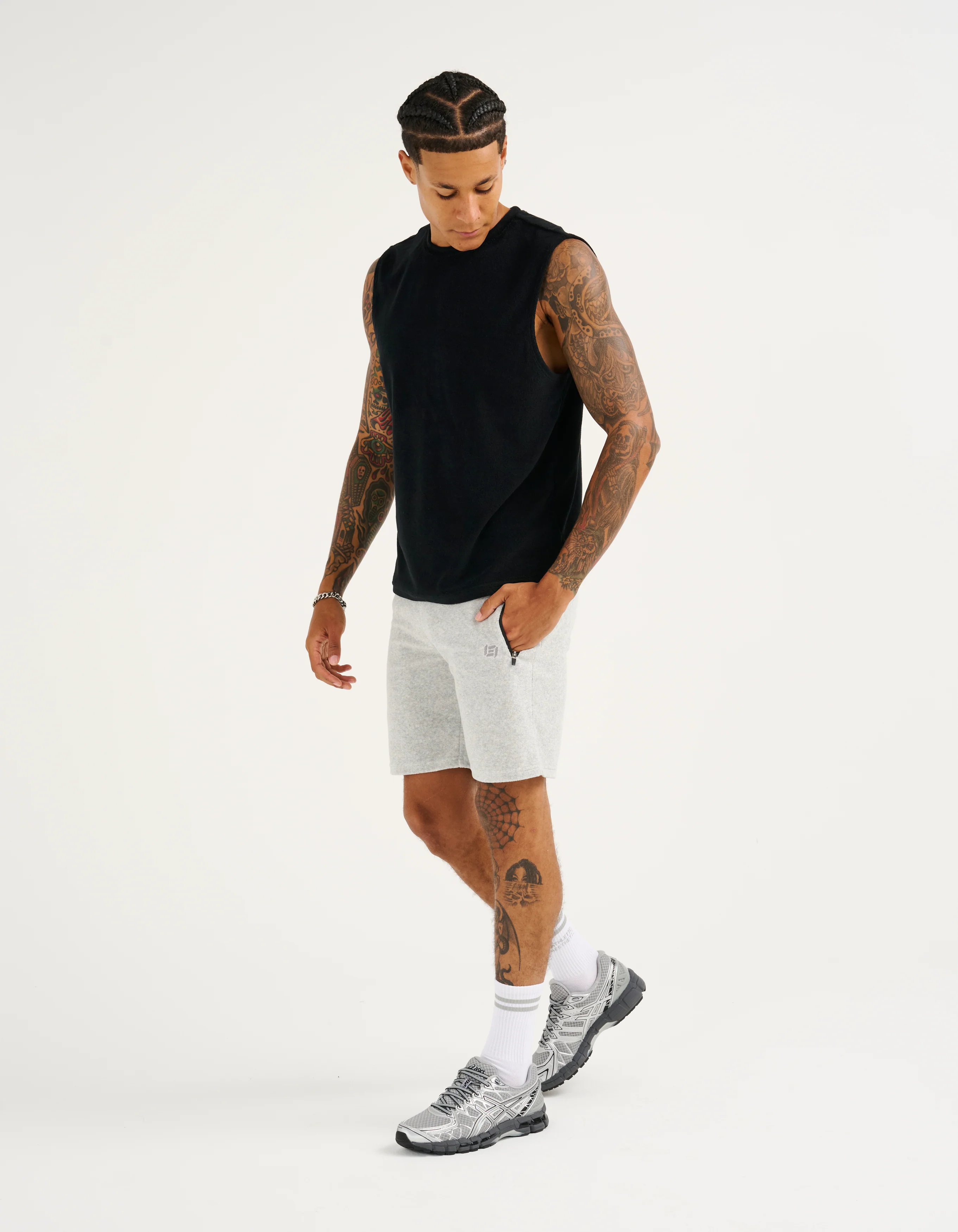 Terry Shorts - Grey Marle - Image 14