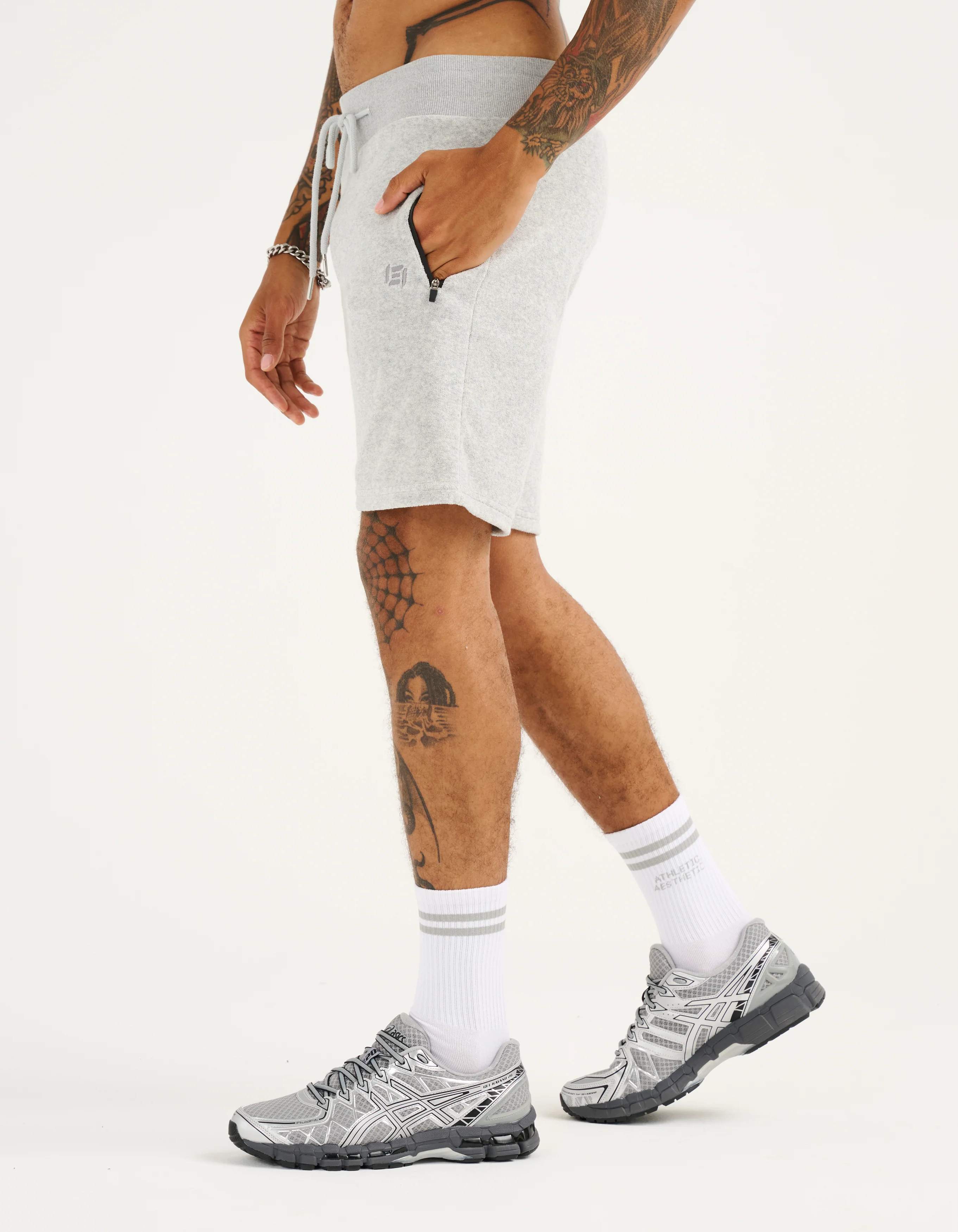 Terry Shorts - Grey Marle - Image 8