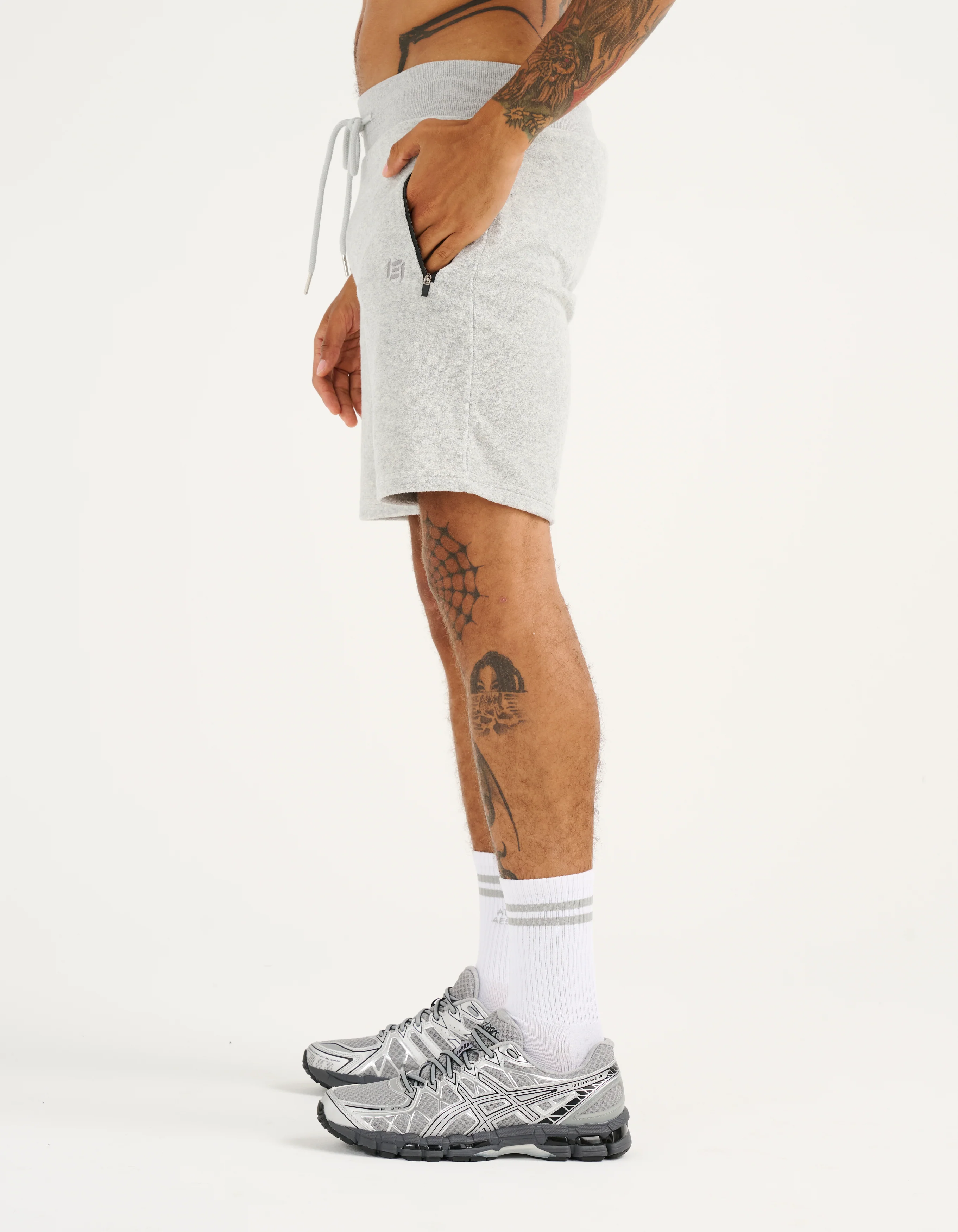 Terry Shorts - Grey Marle - Image 9