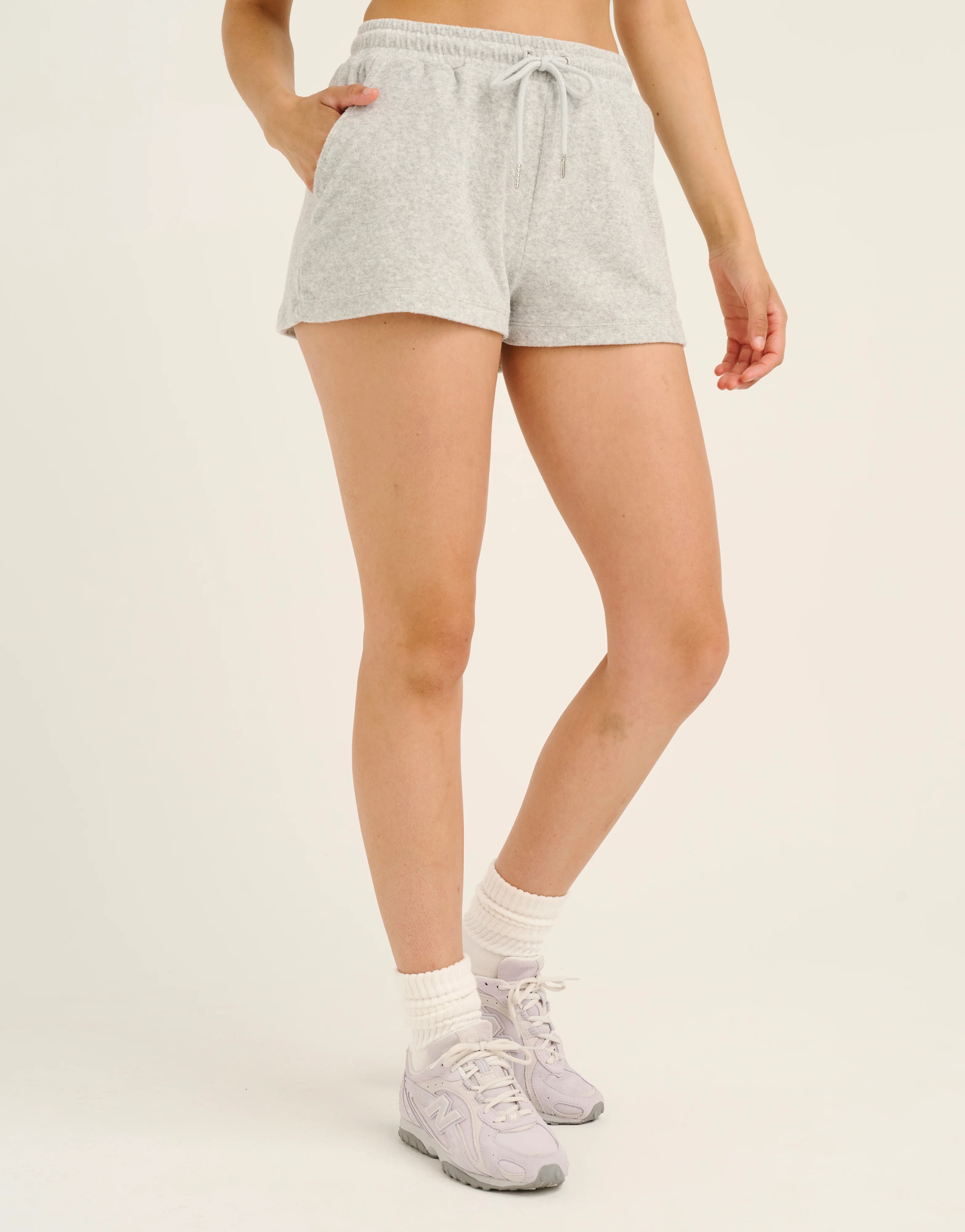 Terry Shorts - Grey Marle - Image 9