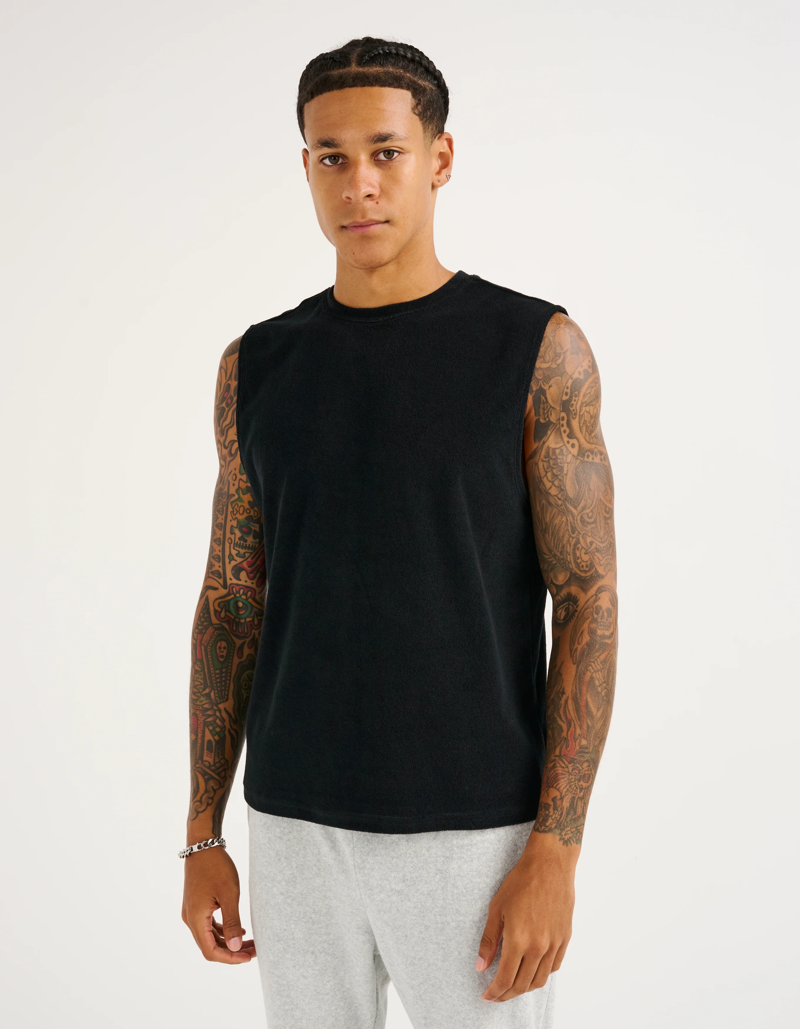 Terry Singlet - Black - Image 3