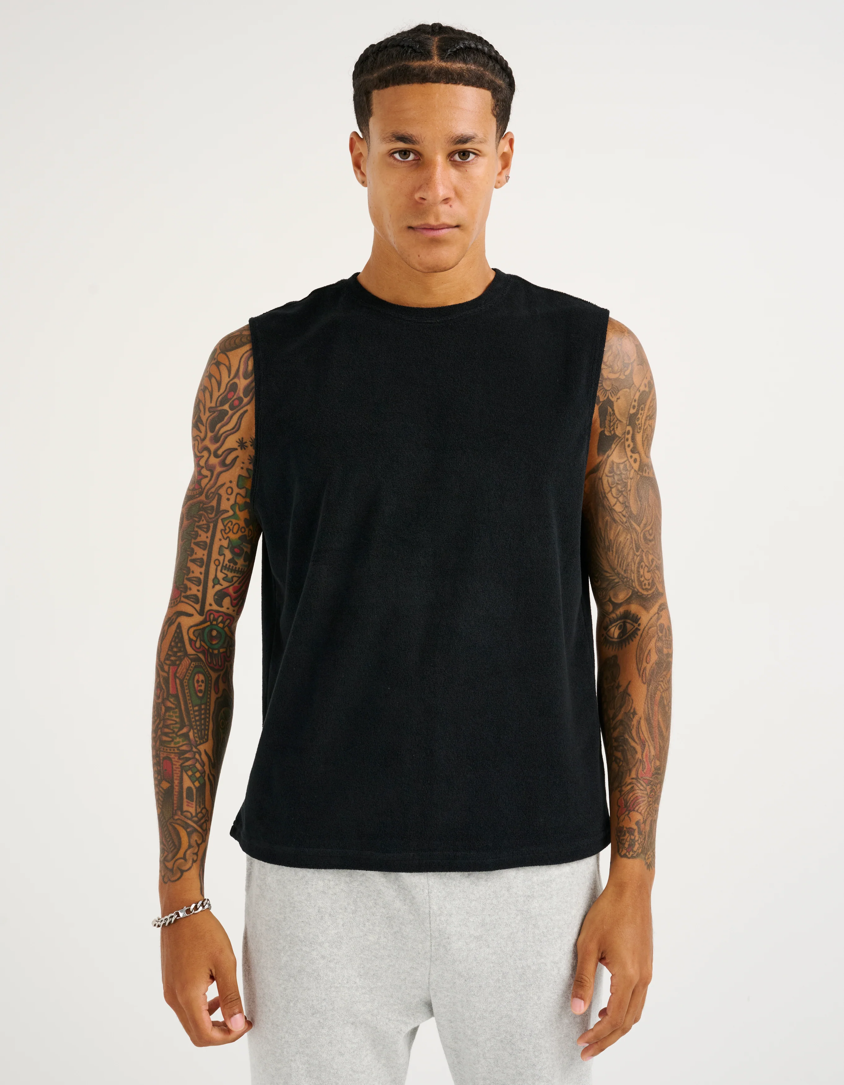 Terry Singlet - Black - Image 7