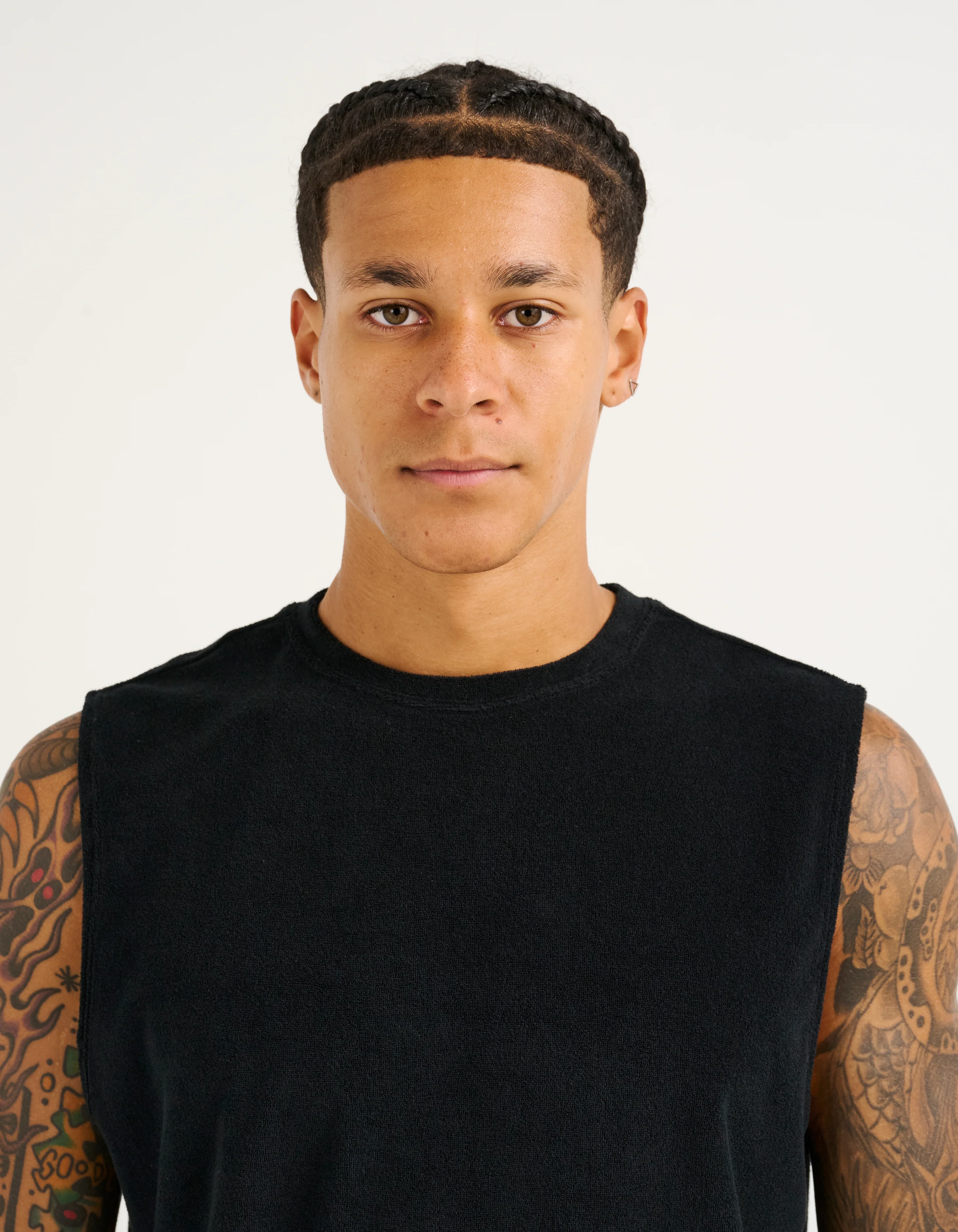 Terry Singlet - Black - Image 8