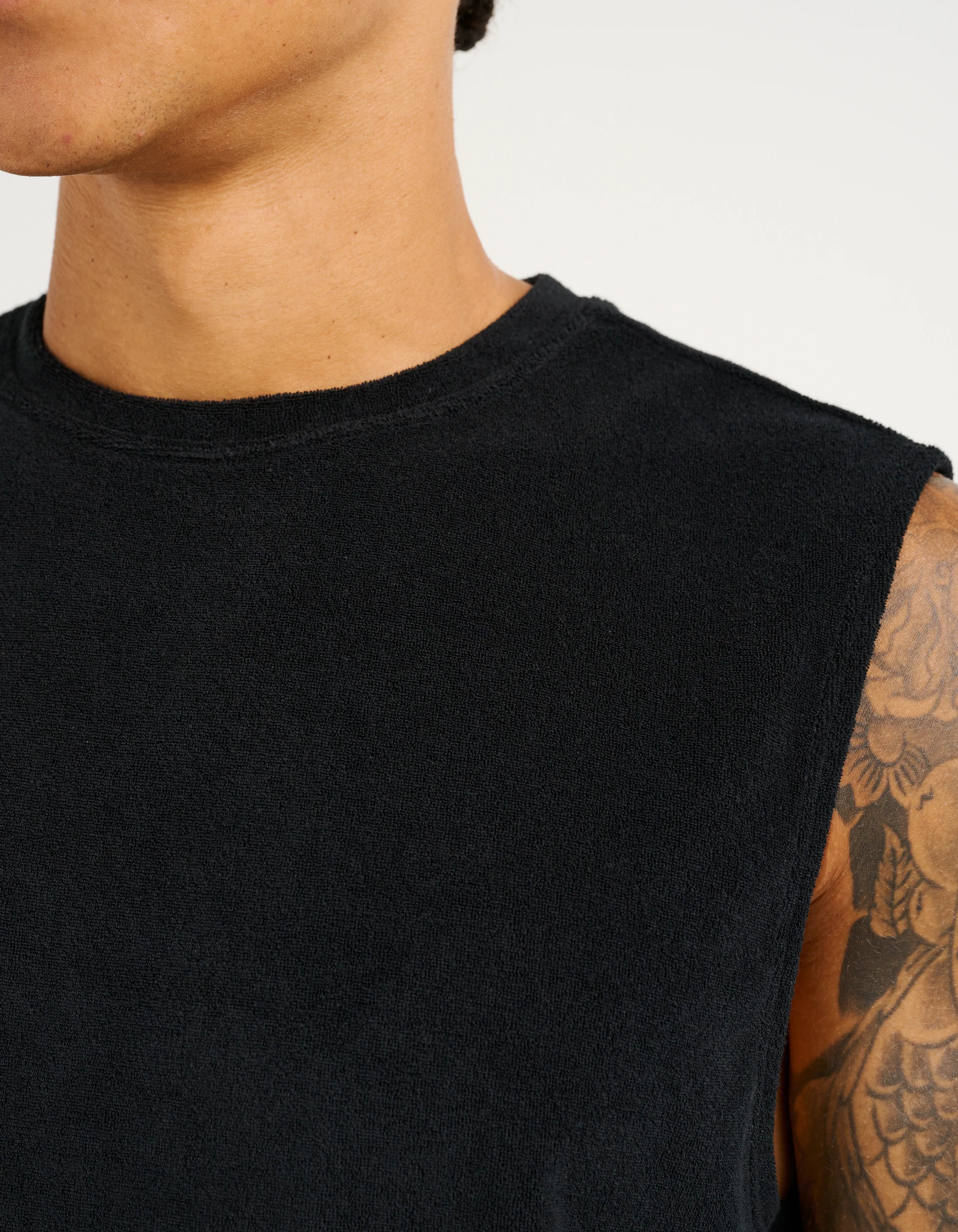 Terry Singlet - Black - Image 9