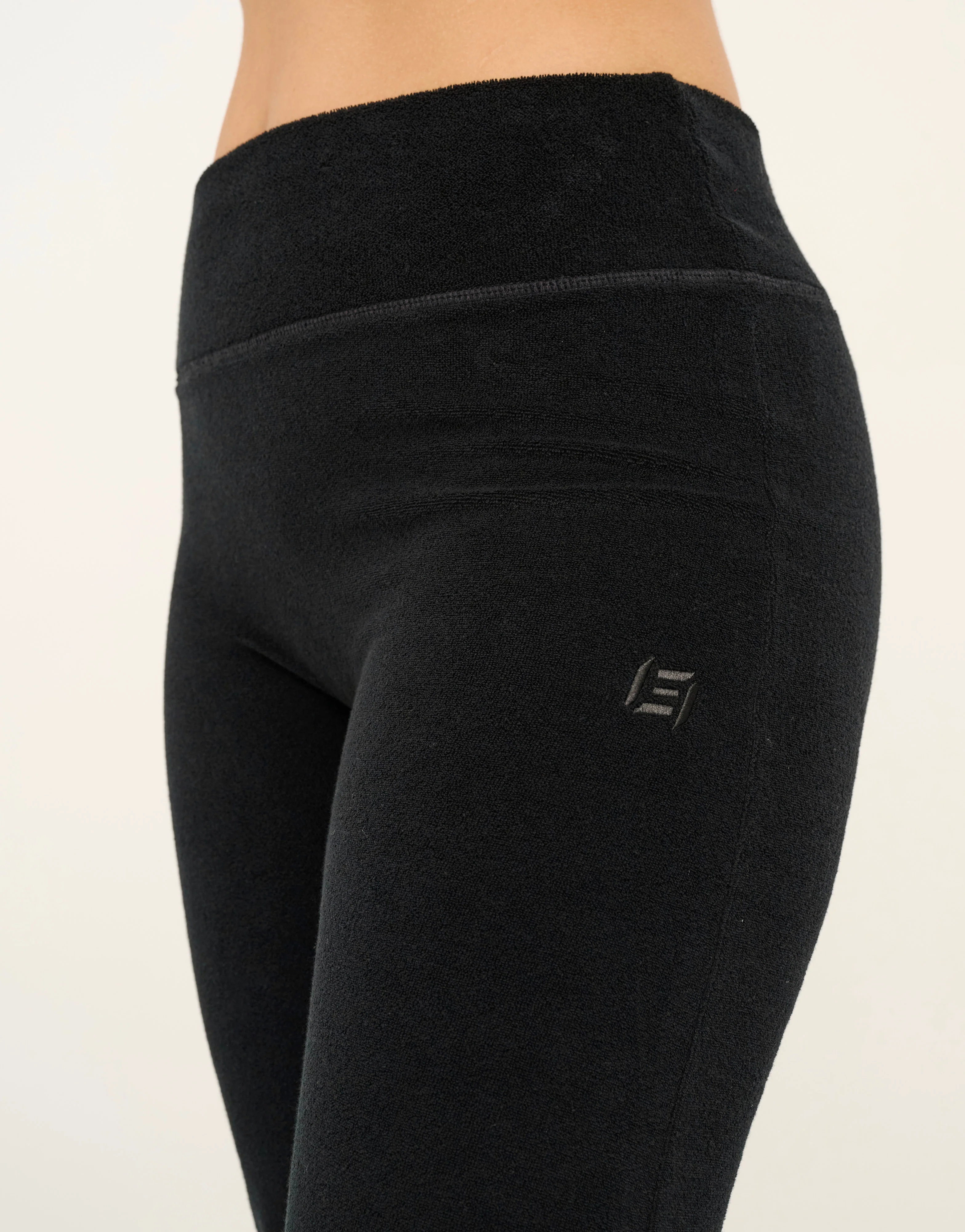 Terry Straight Leg Pant - Black - Image 11