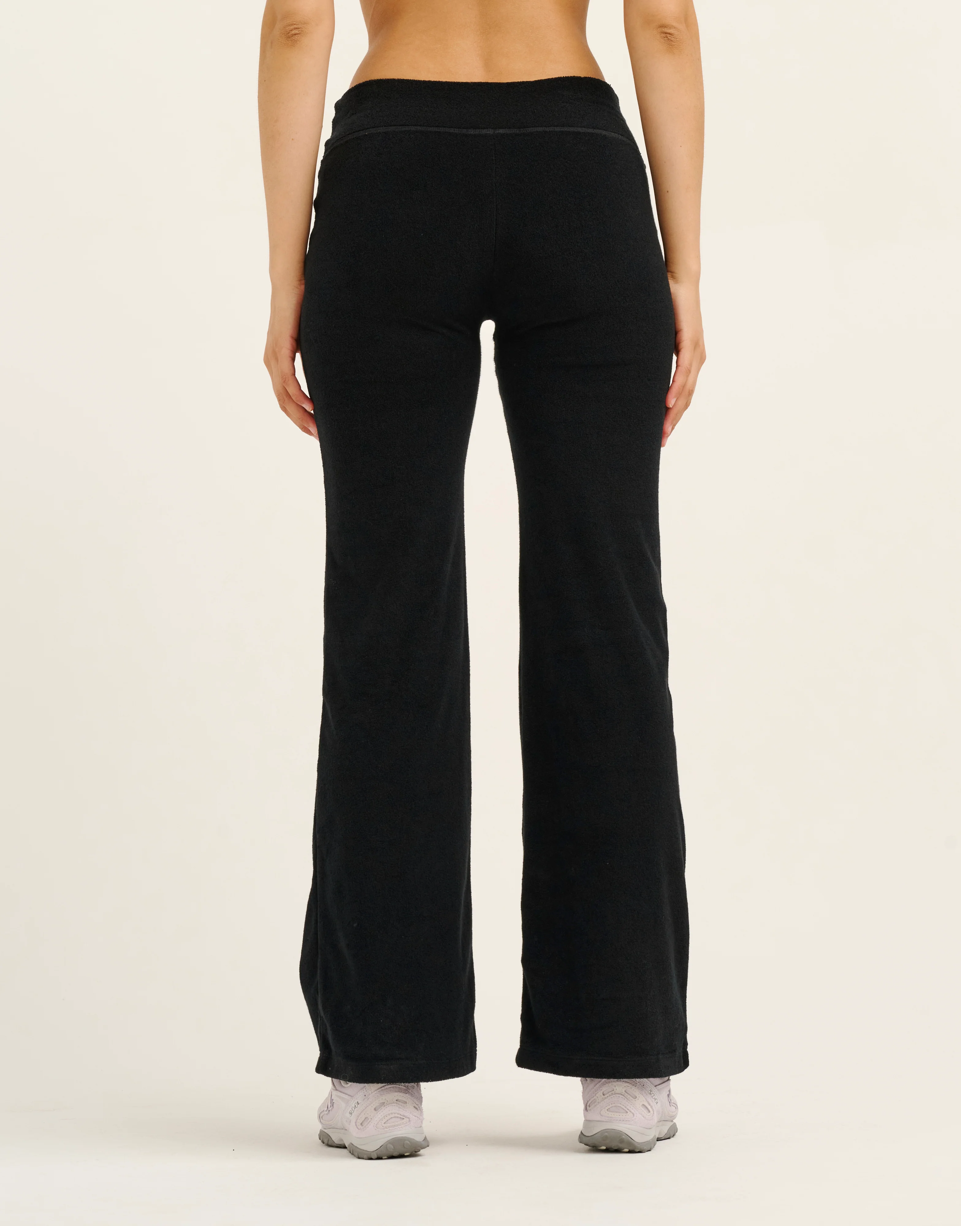Terry Straight Leg Pant - Black - Image 4