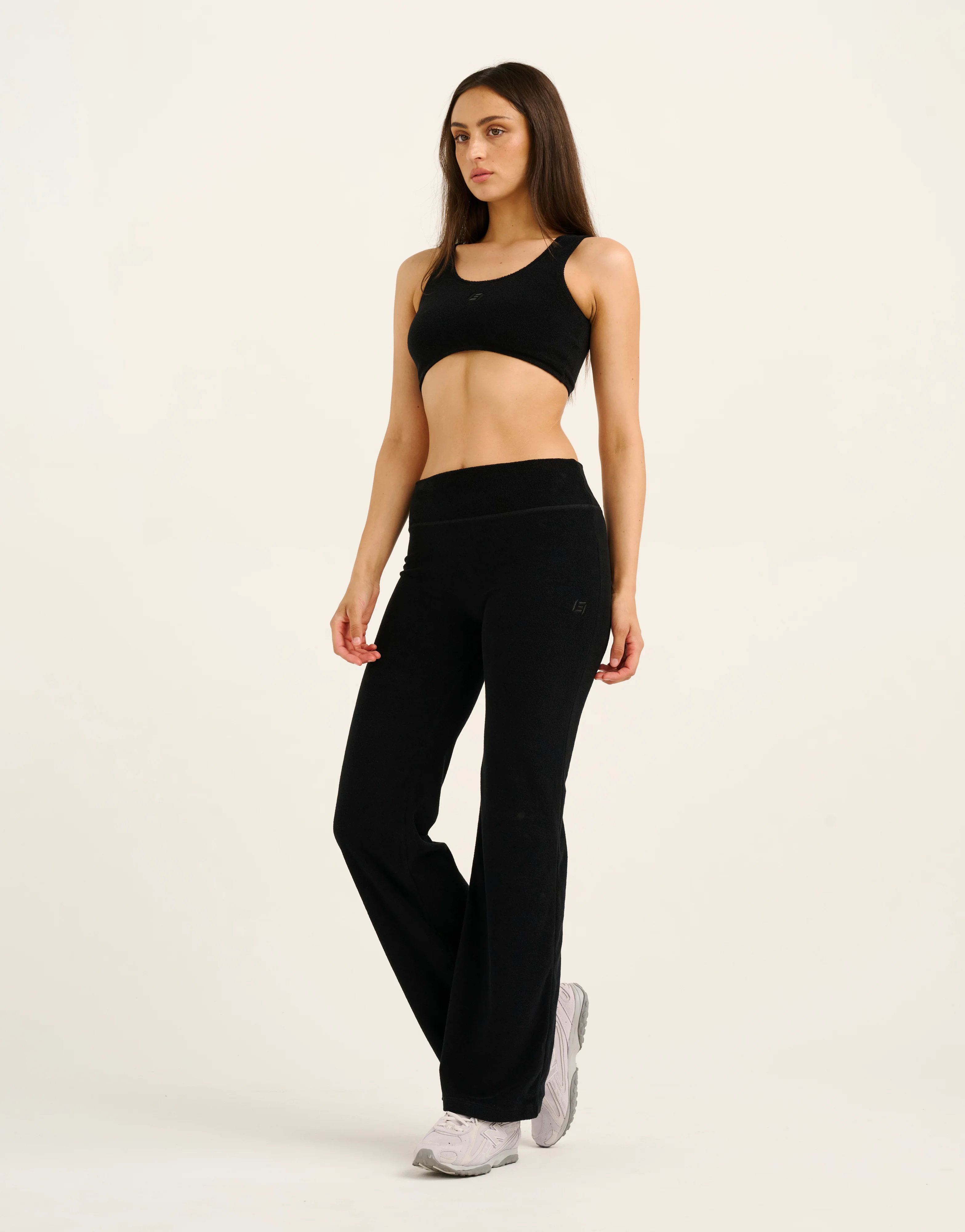 Terry Straight Leg Pant - Black - Image 5
