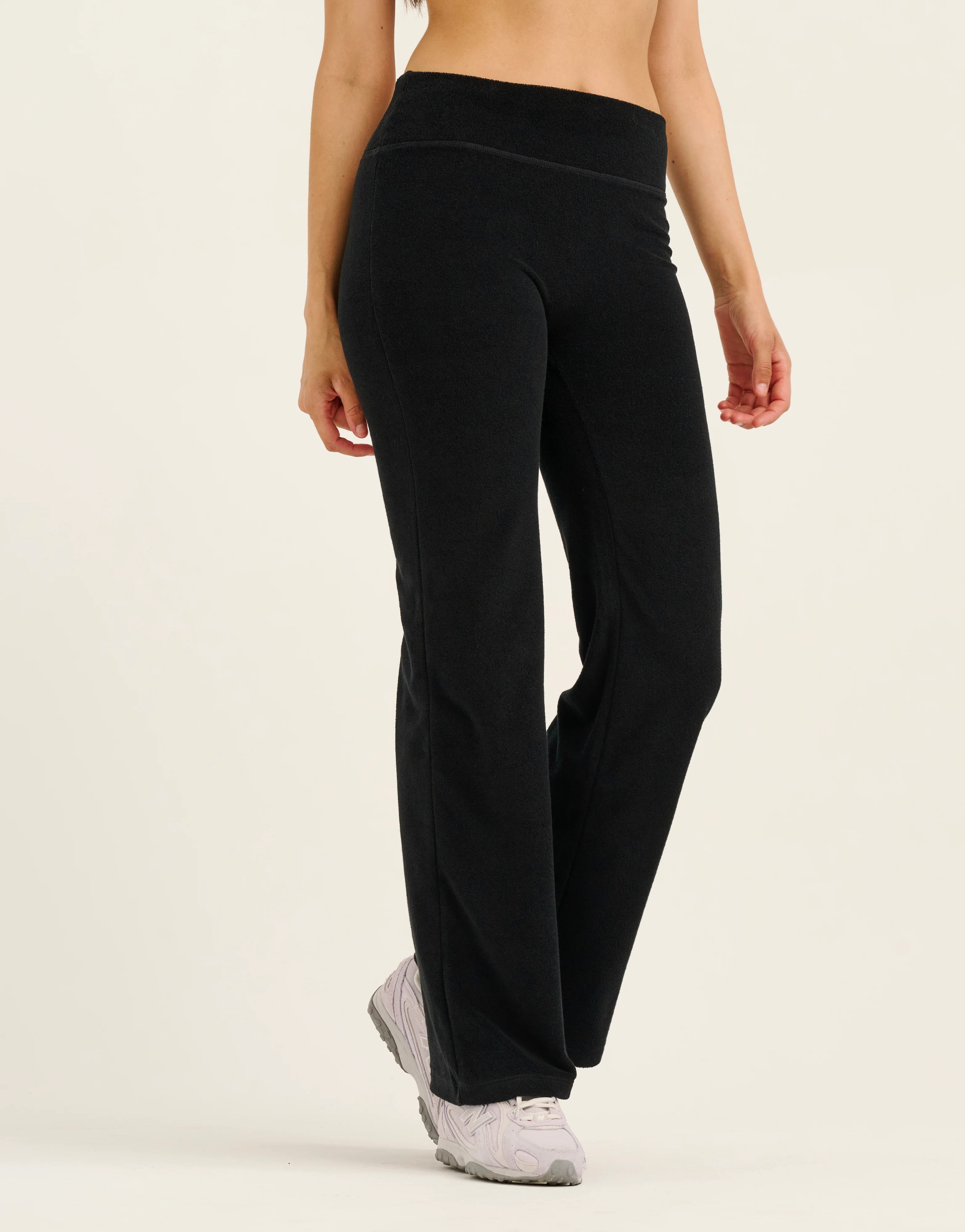 Terry Straight Leg Pant - Black - Image 6