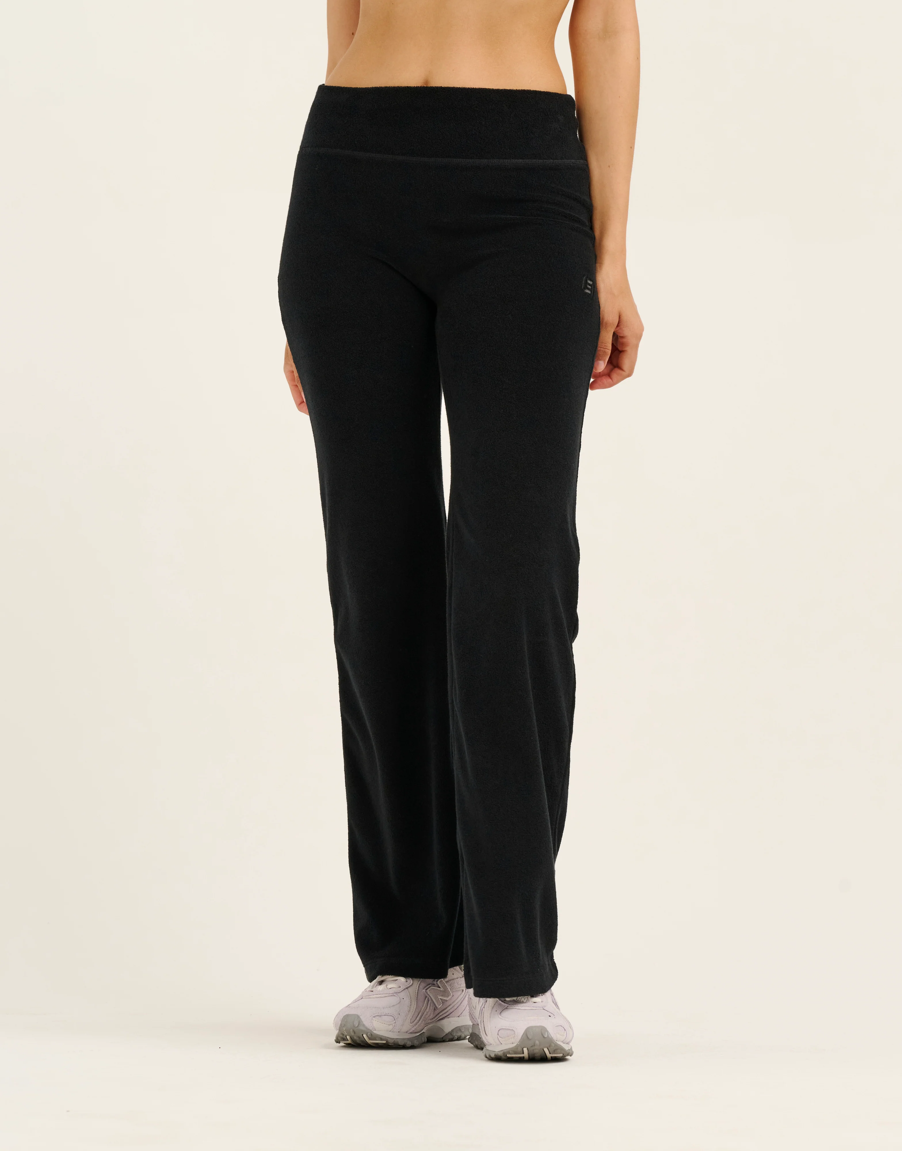 Terry Straight Leg Pant - Black - Image 7