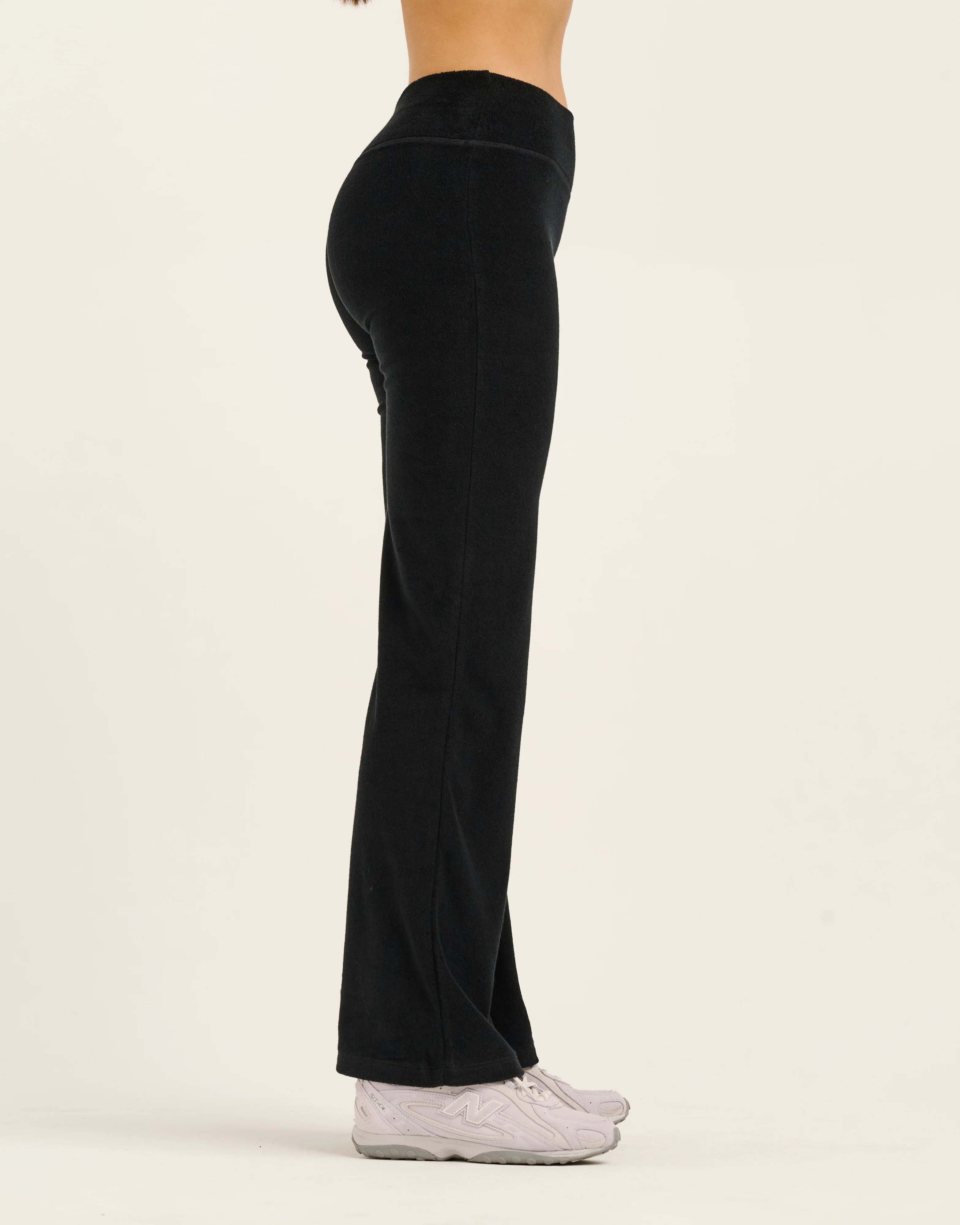 Terry Straight Leg Pant - Black - Image 8