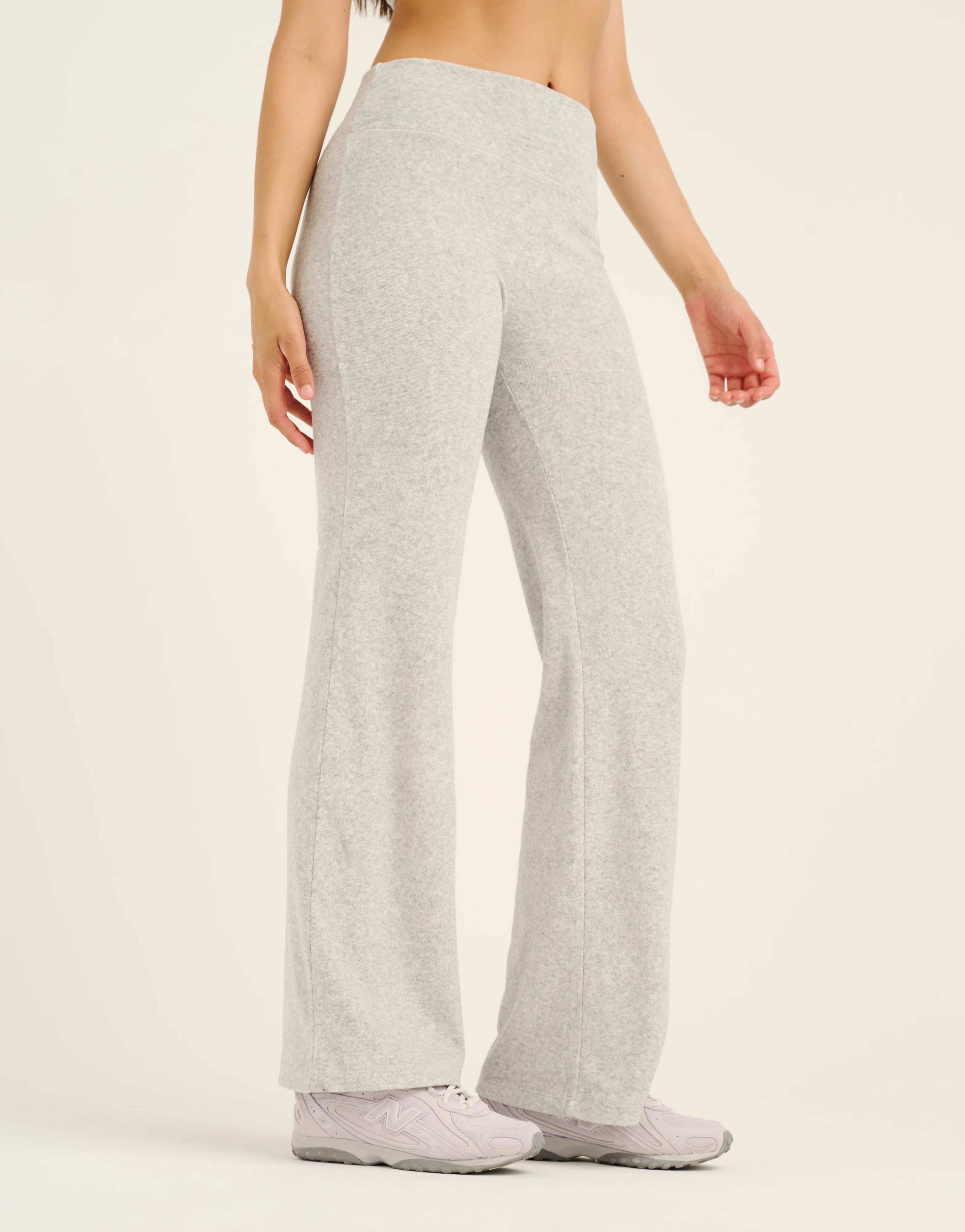 Terry Straight Leg Pant - Grey Marle - Image 3