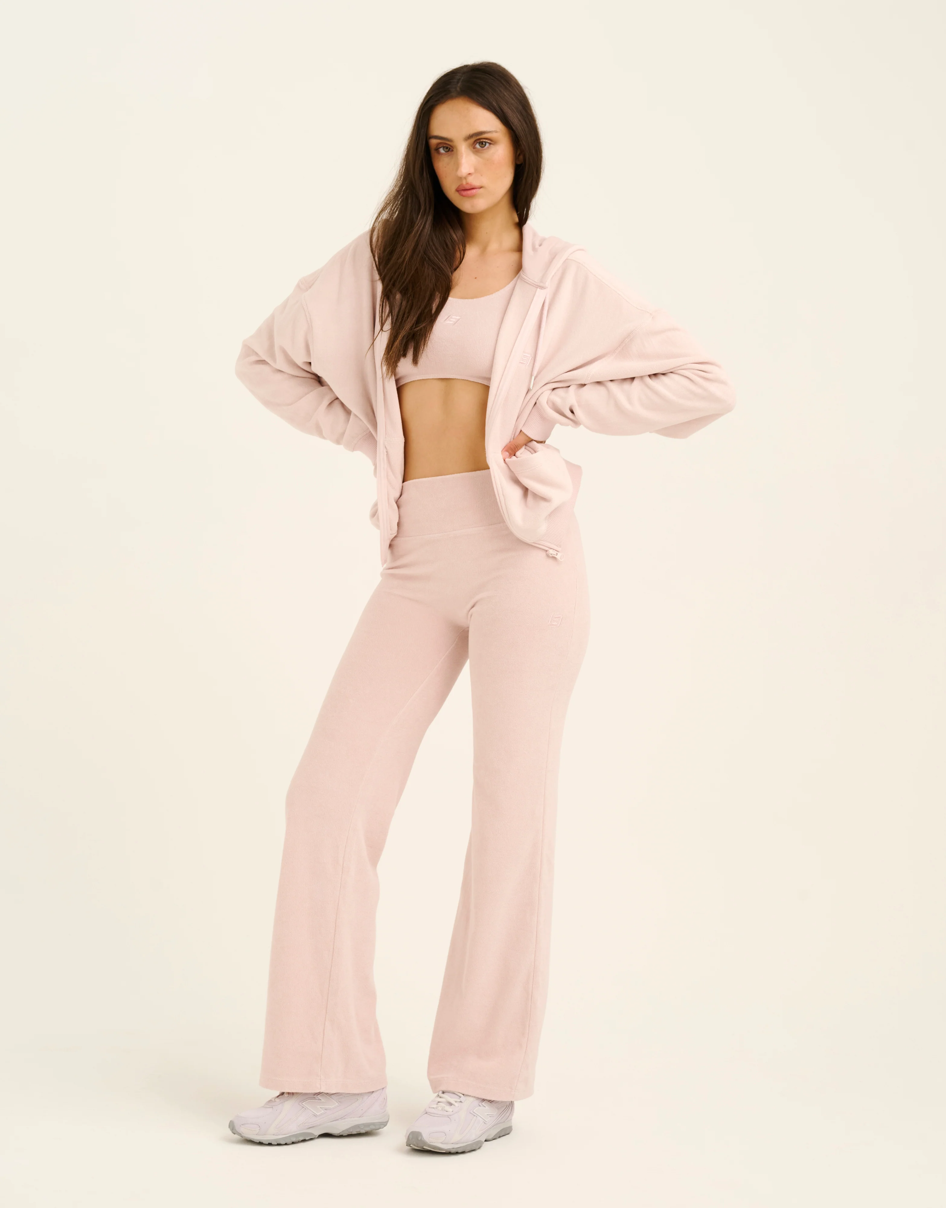 Terry Straight Leg Pant - Mauve - Image 12