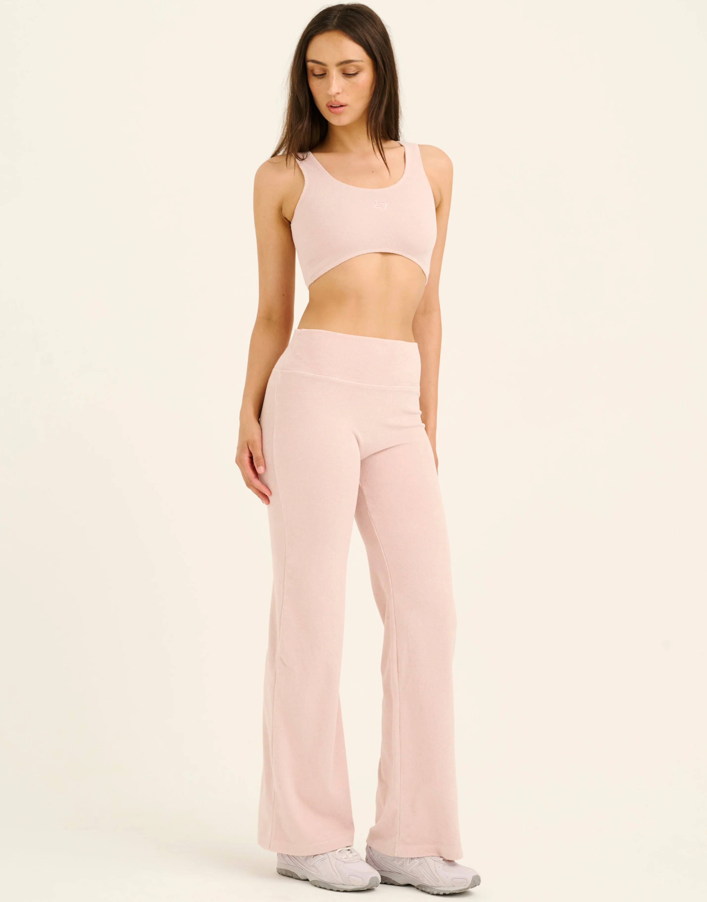 Terry Straight Leg Pant - Mauve - Image 2