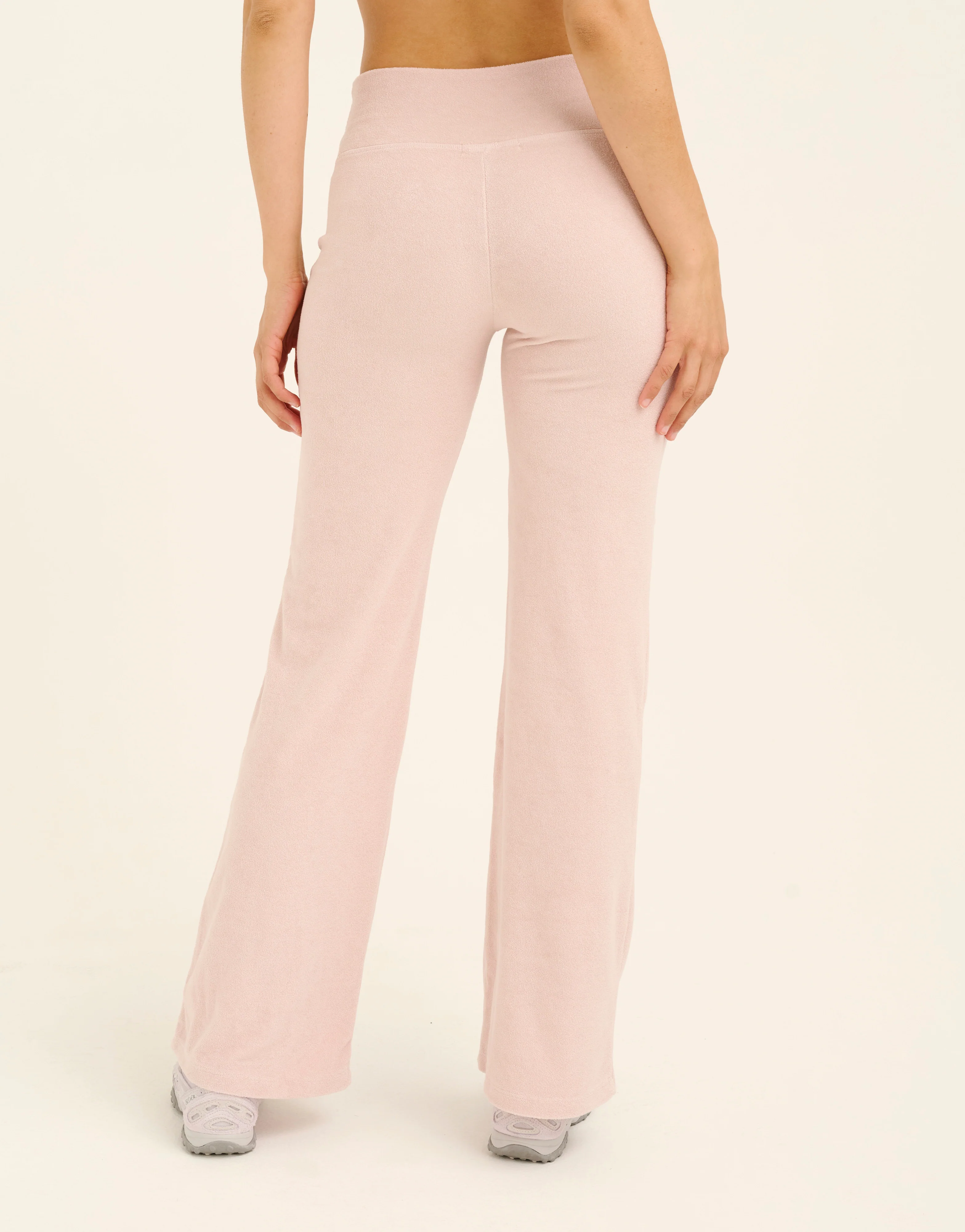 Terry Straight Leg Pant - Mauve - Image 4