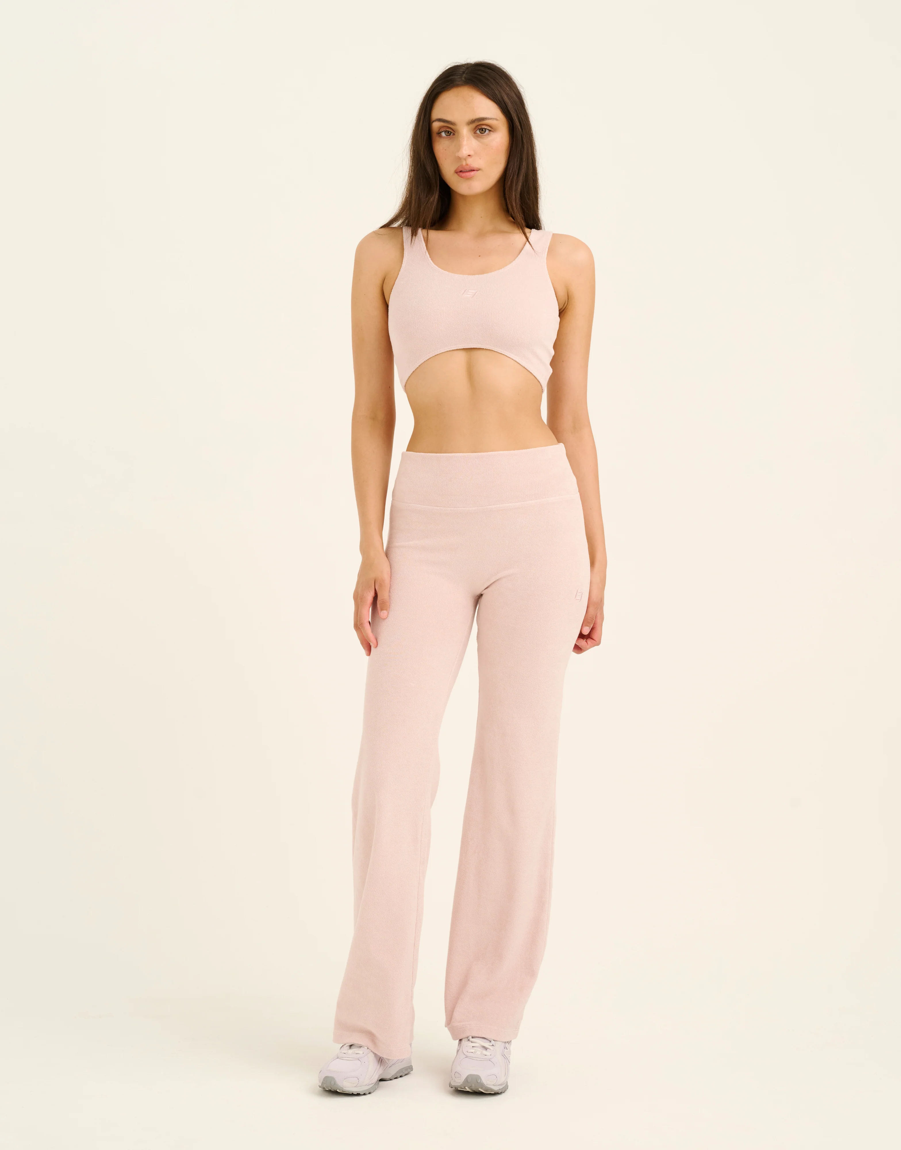Terry Straight Leg Pant - Mauve - Image 5