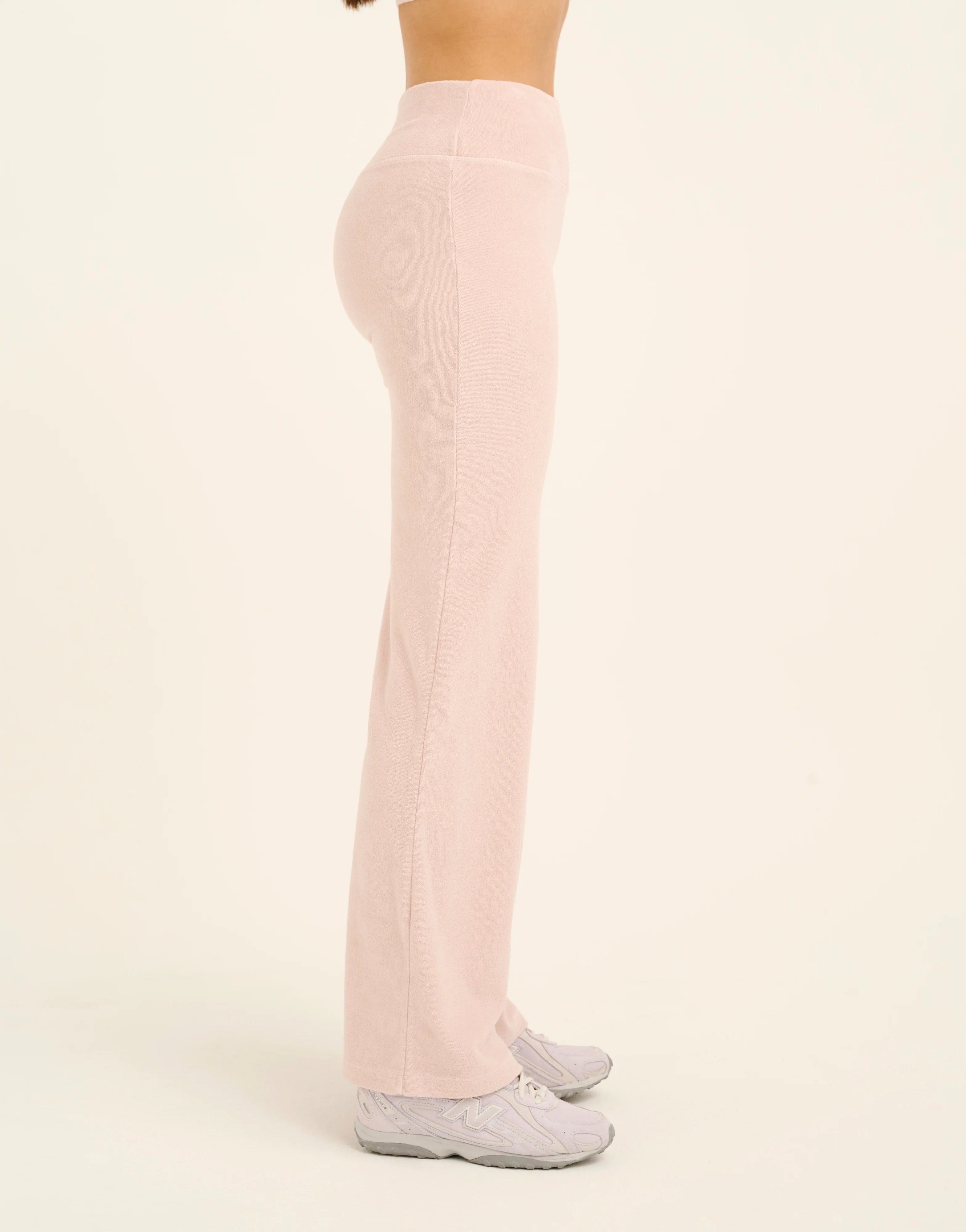 Terry Straight Leg Pant - Mauve - Image 7