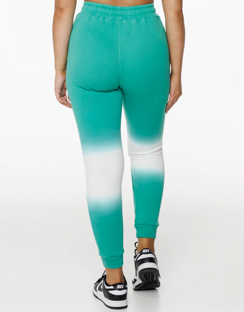 Tie Dye Joggers - Green - Image 4