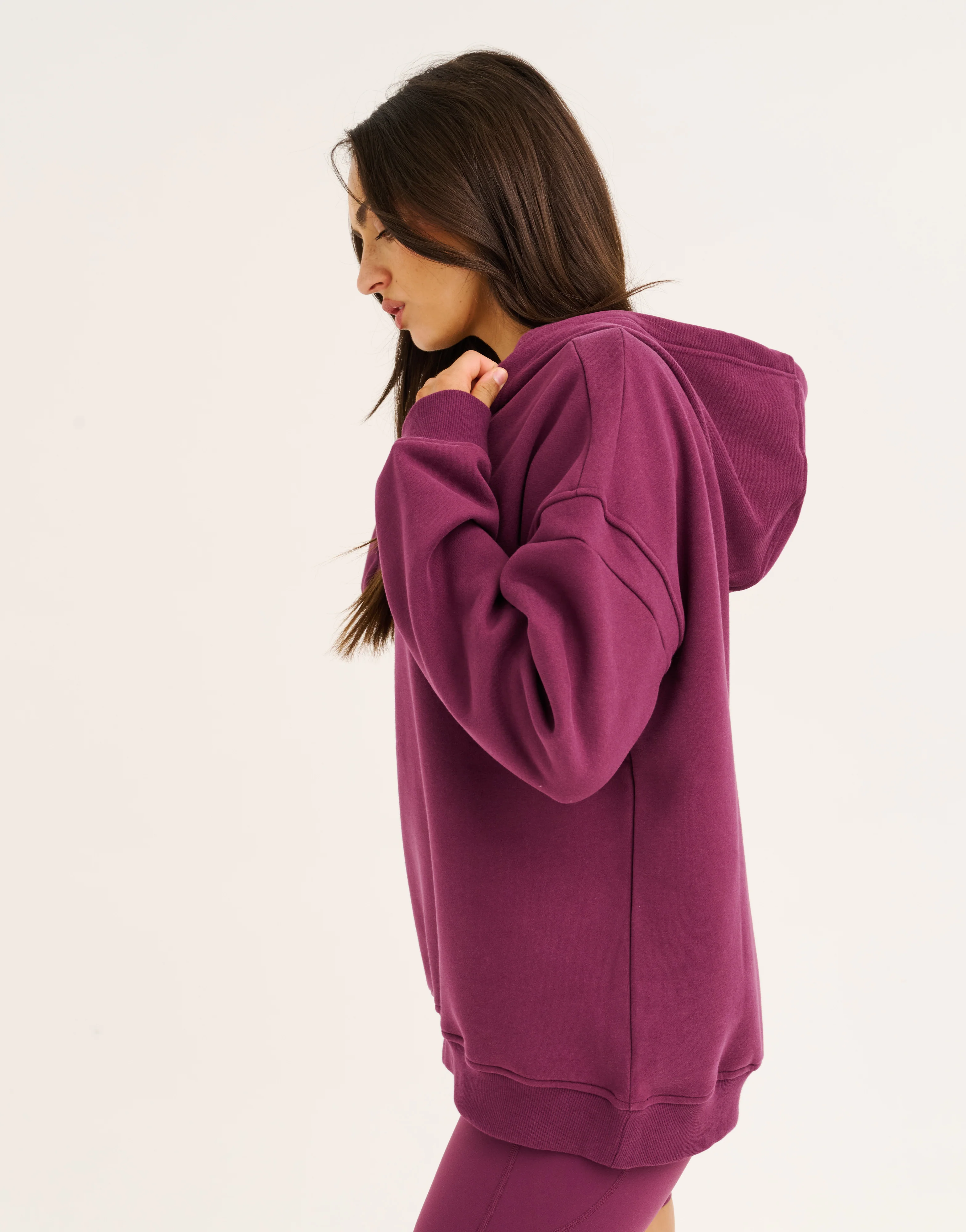 Top Marks Hoodie - Blackberry - Image 8