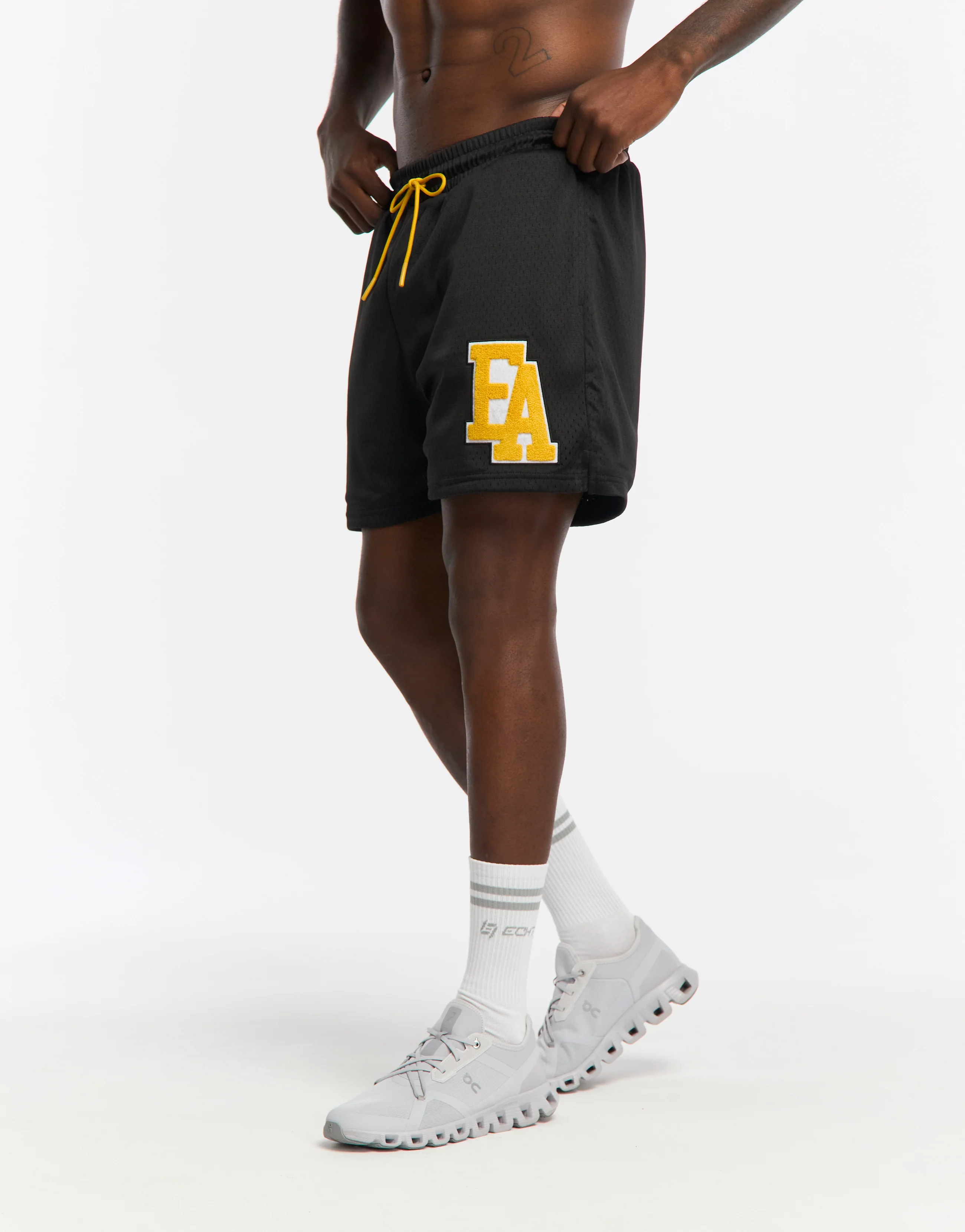 Top Marks Shorts - Black/Yellow - Image 6