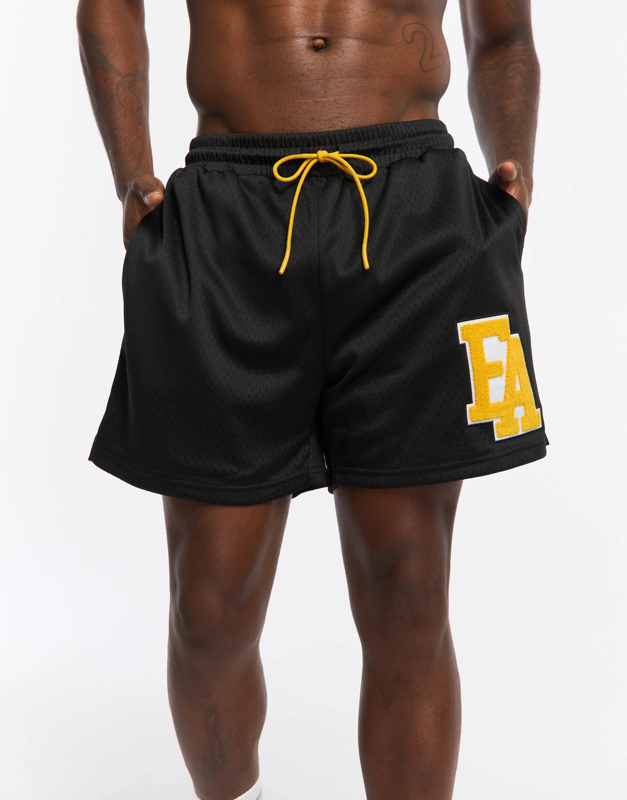Top Marks Shorts - Black/Yellow - Image 9