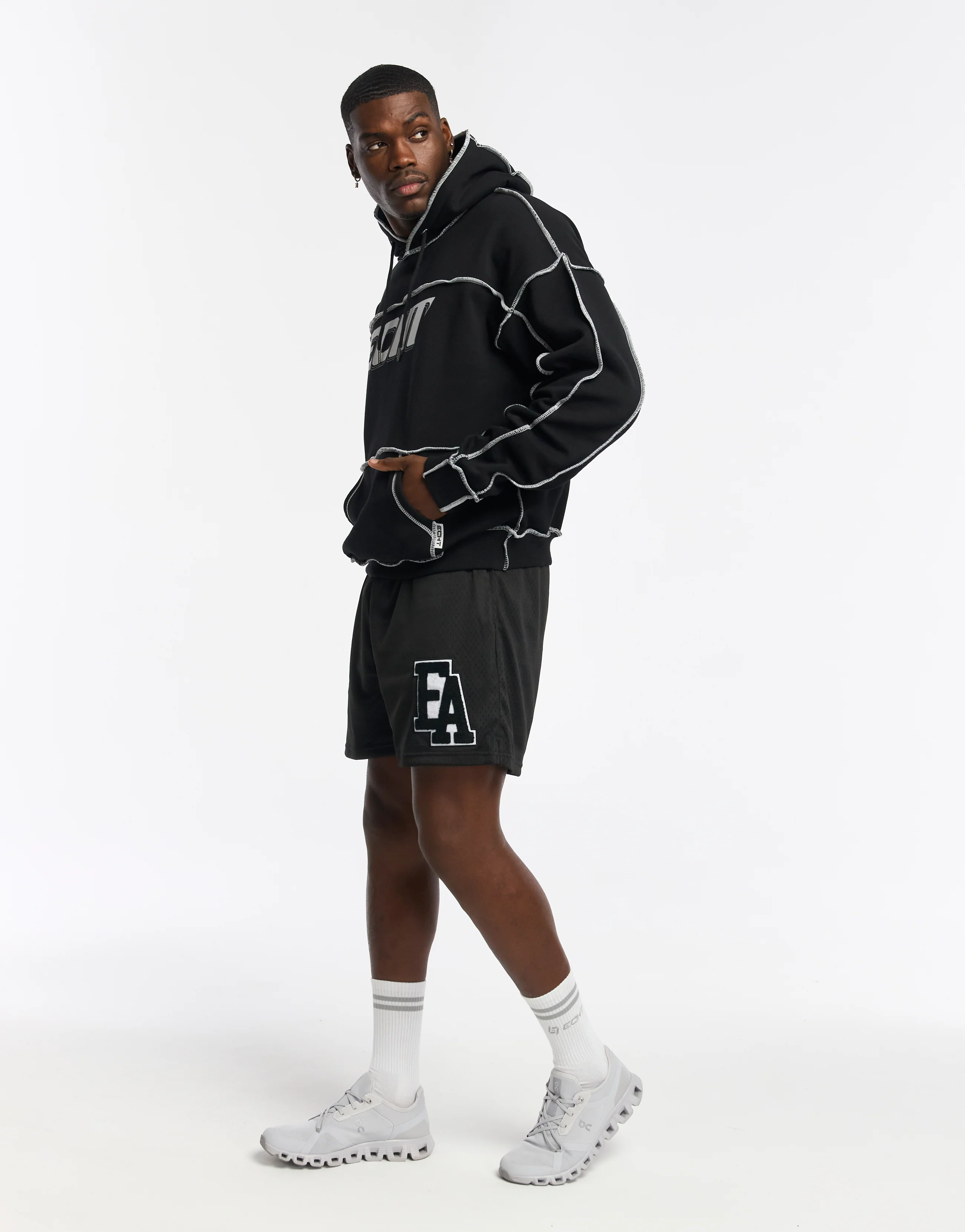 Track Hoodie - Black - Image 5