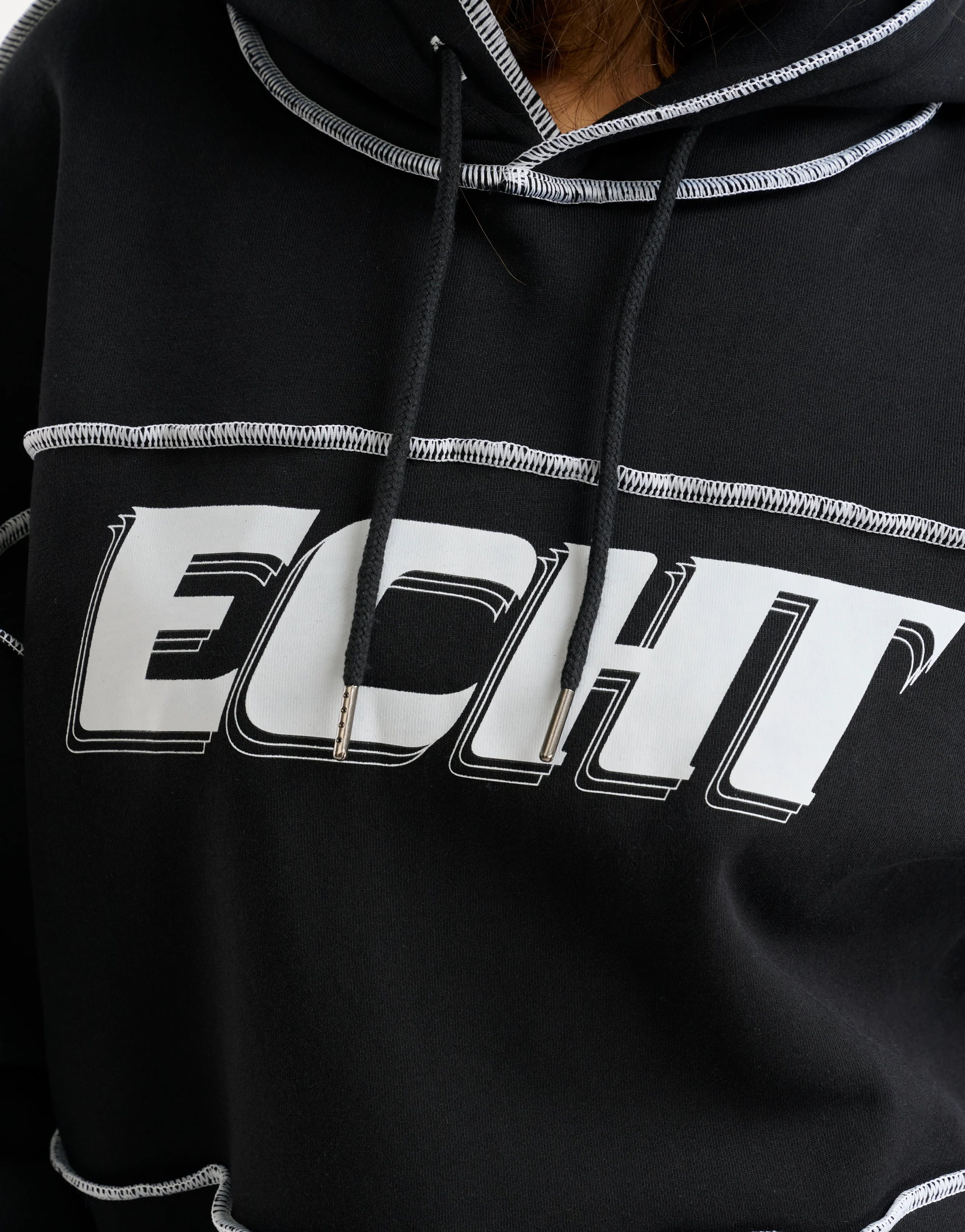 Track Hoodie - Black - Image 3