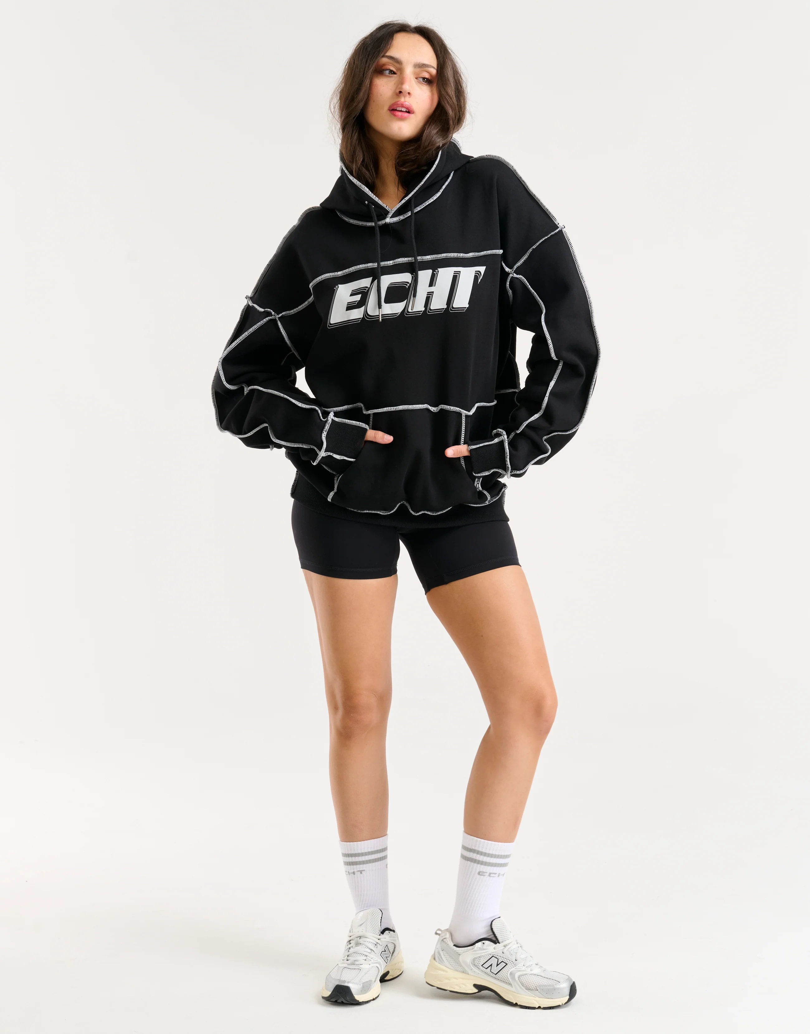 Track Hoodie - Black - Image 4