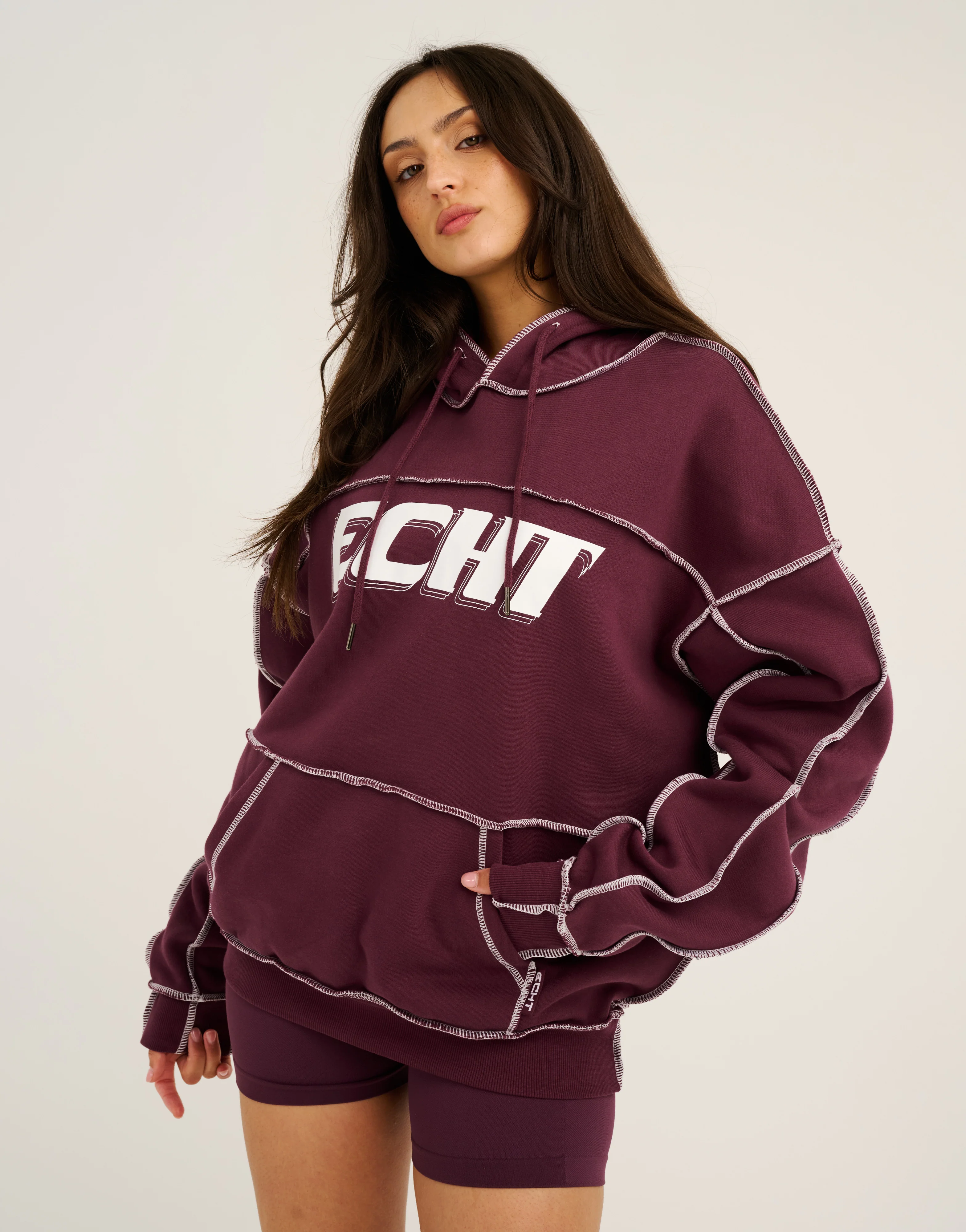 Track Hoodie - Blackberry - Image 3