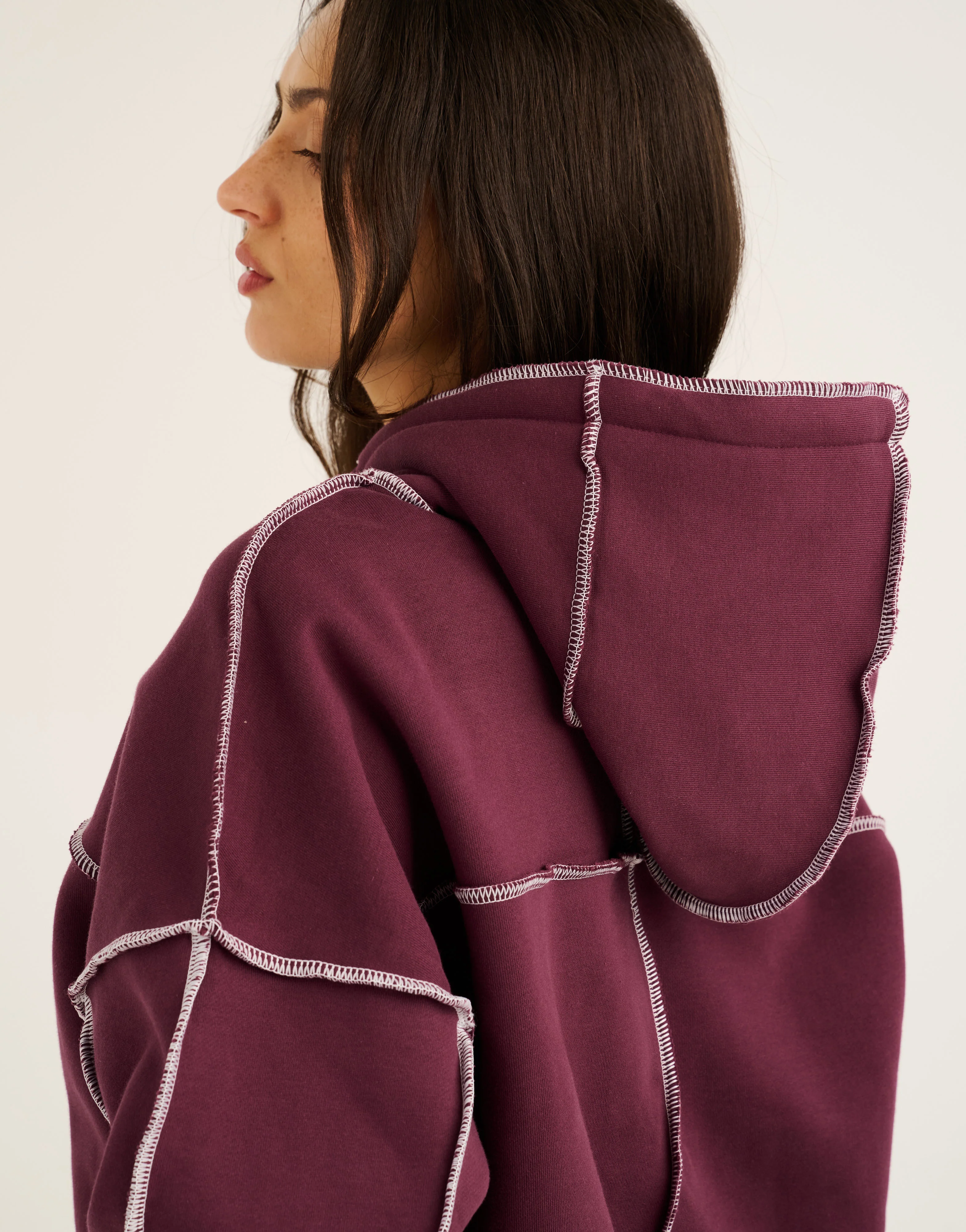 Track Hoodie - Blackberry - Image 5