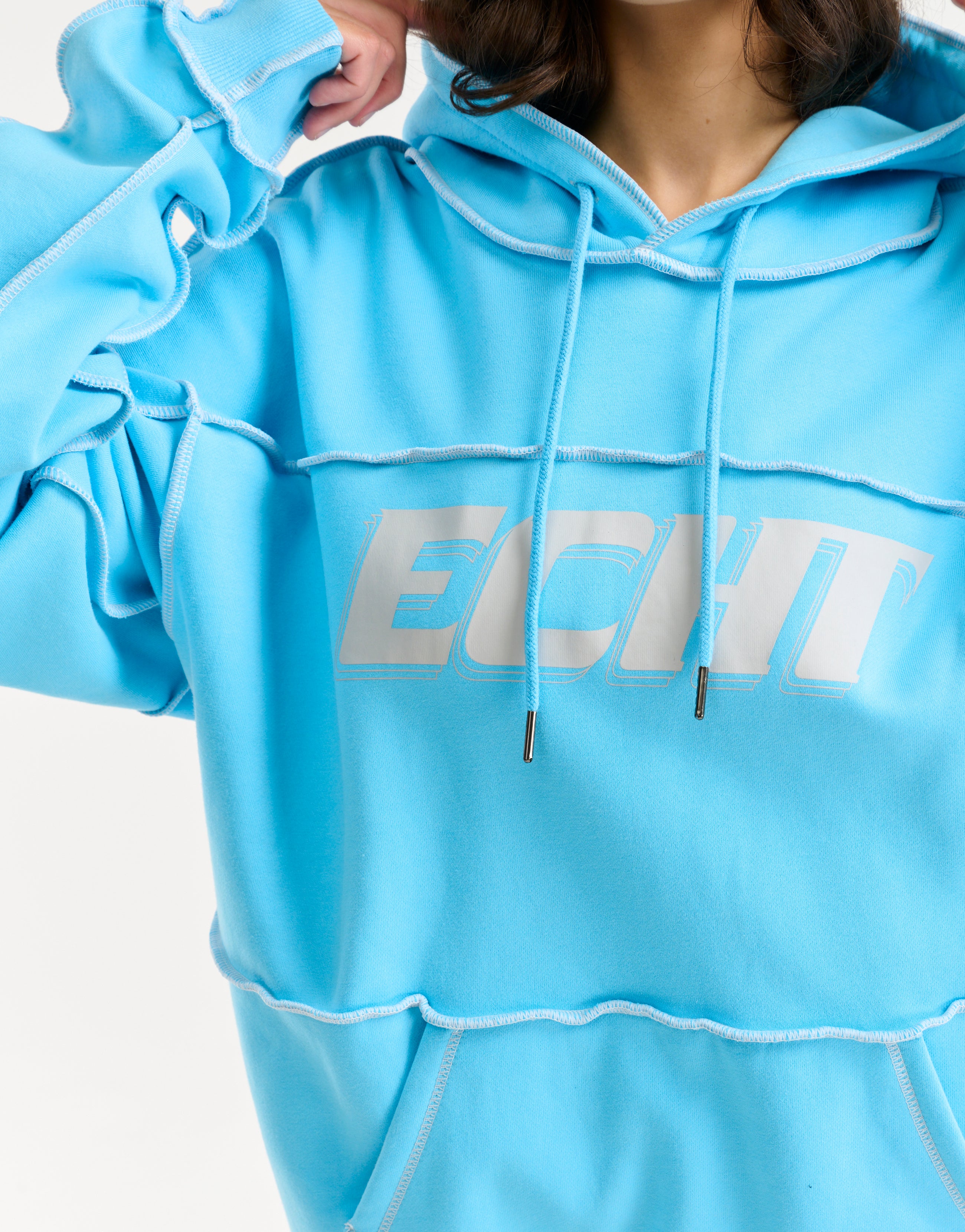 Track Hoodie - Blue - Image 5