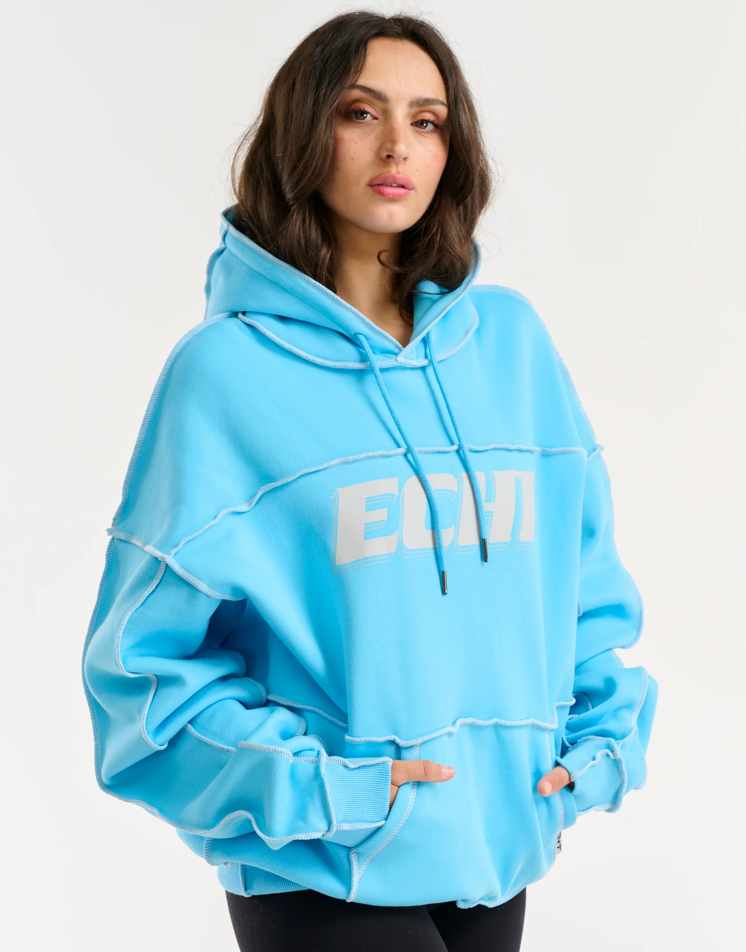 Track Hoodie - Blue - Image 6