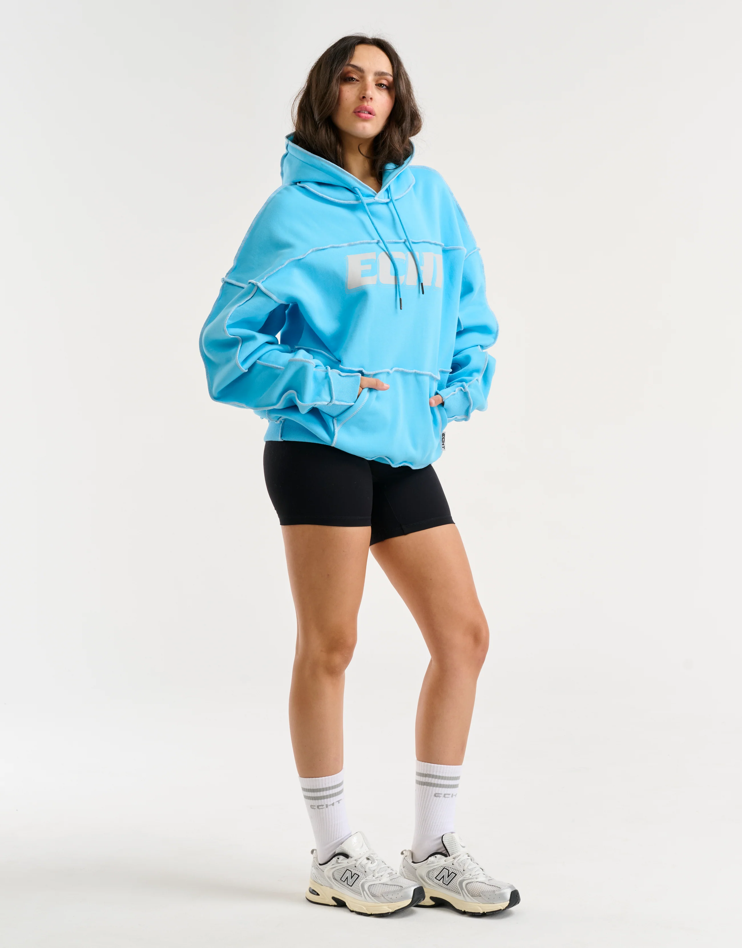 Track Hoodie - Blue - Image 7