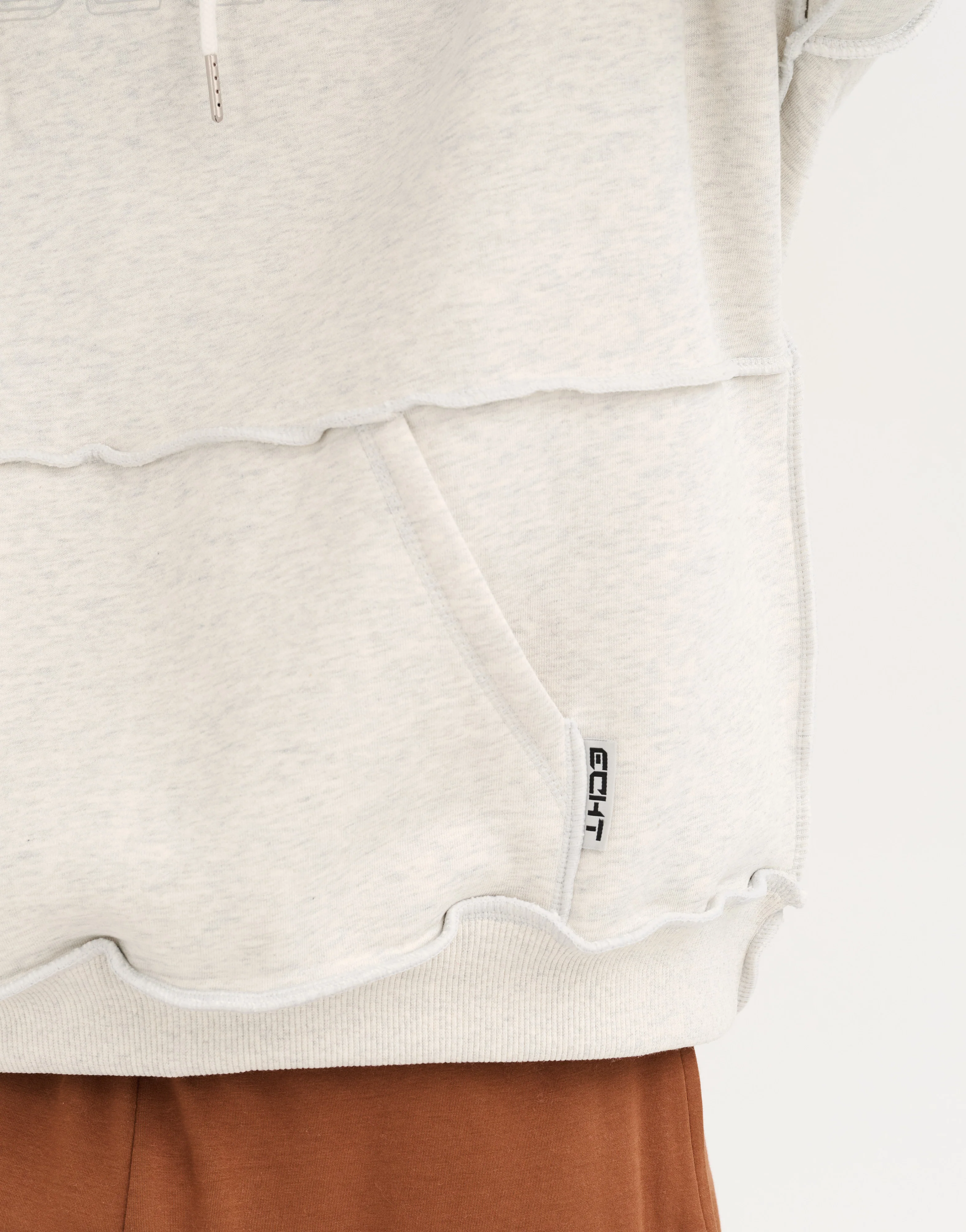 Track Hoodie - Heather Grey - Image 4