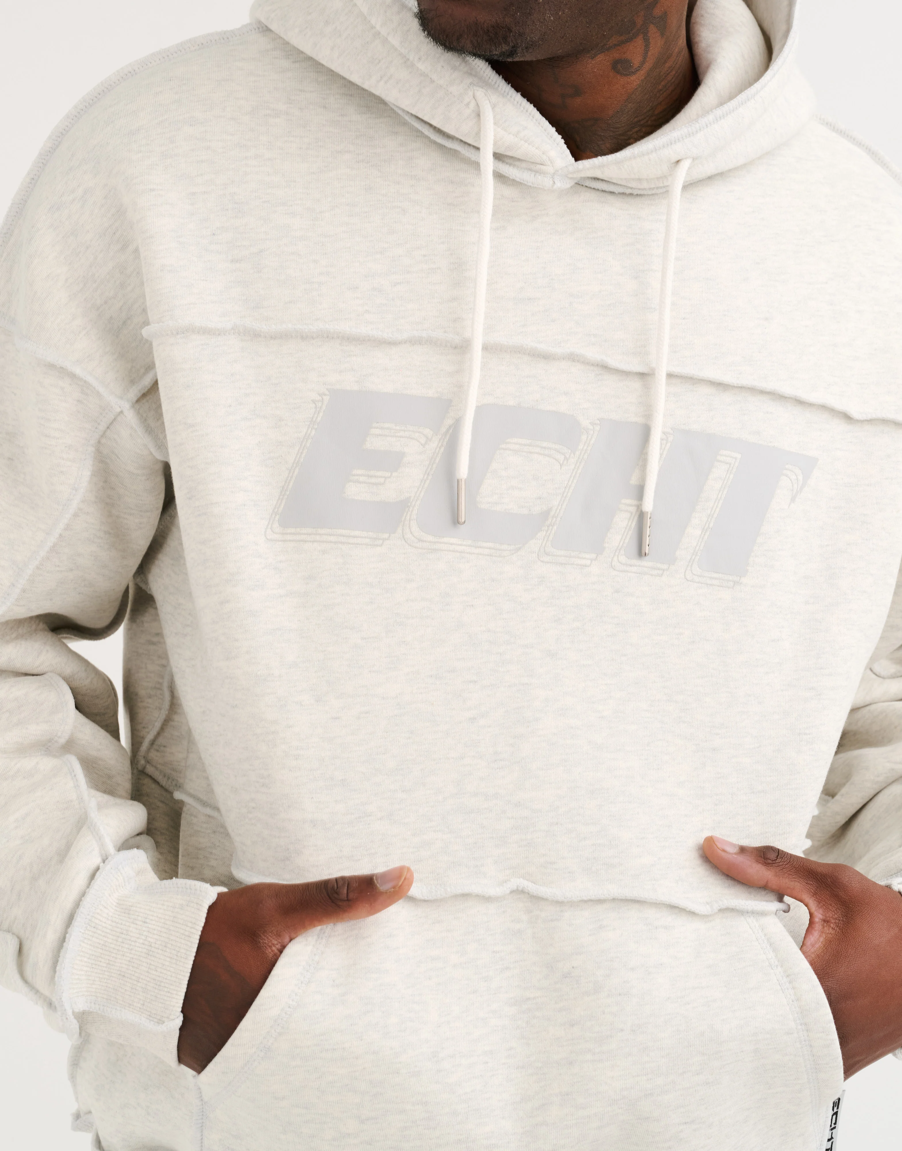 Track Hoodie - Heather Grey - Image 5