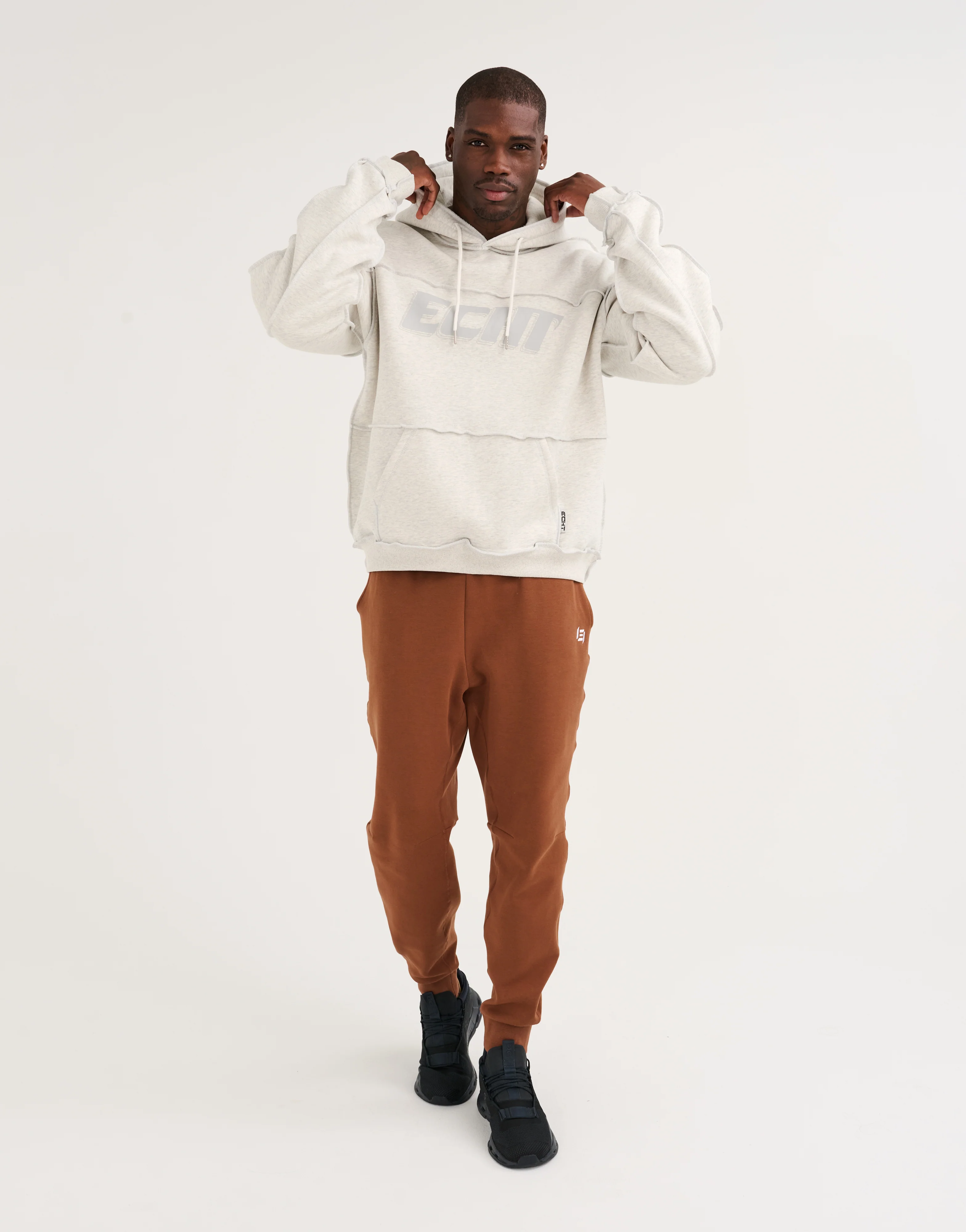 Track Hoodie - Heather Grey - Image 7