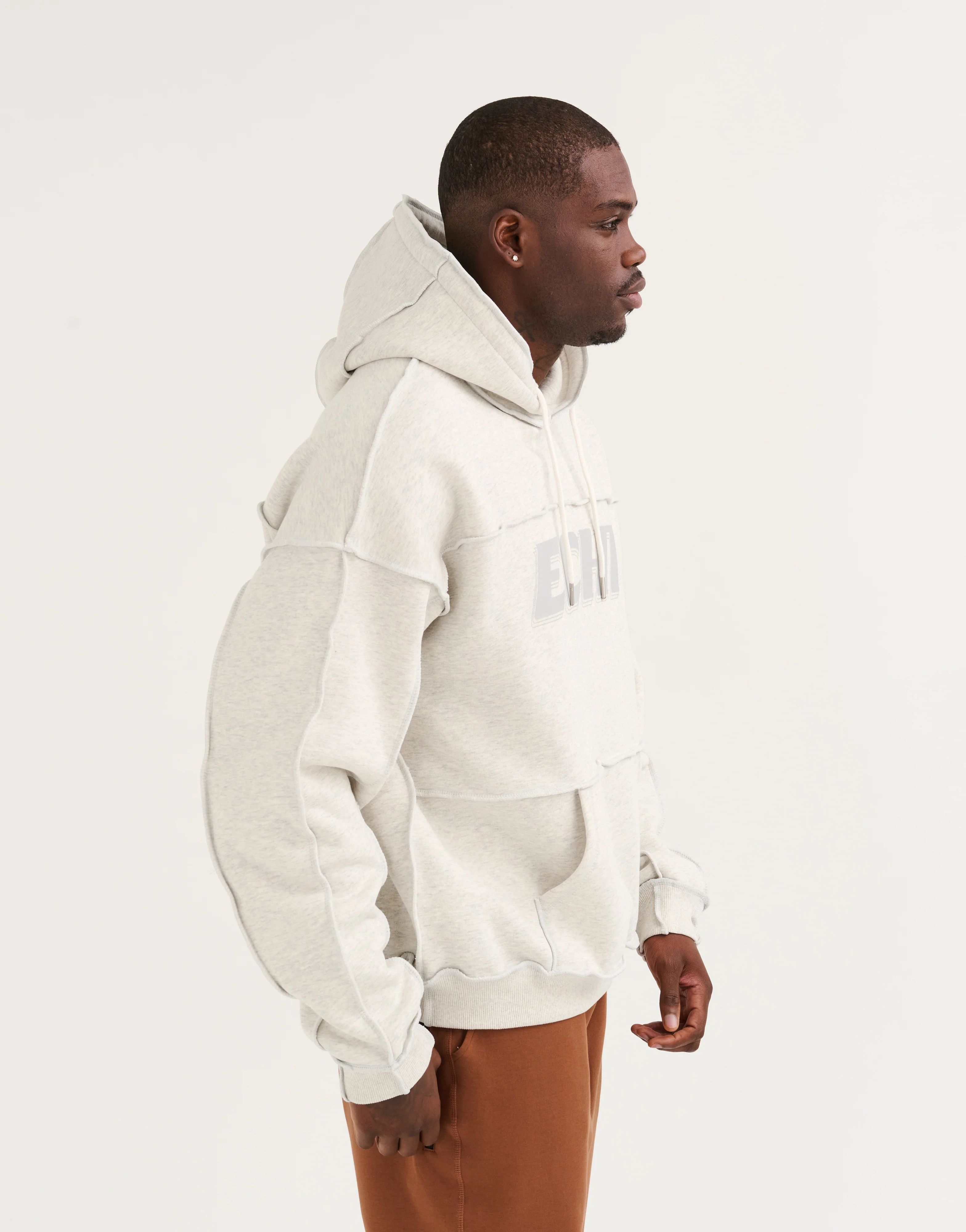 Track Hoodie - Heather Grey - Image 8