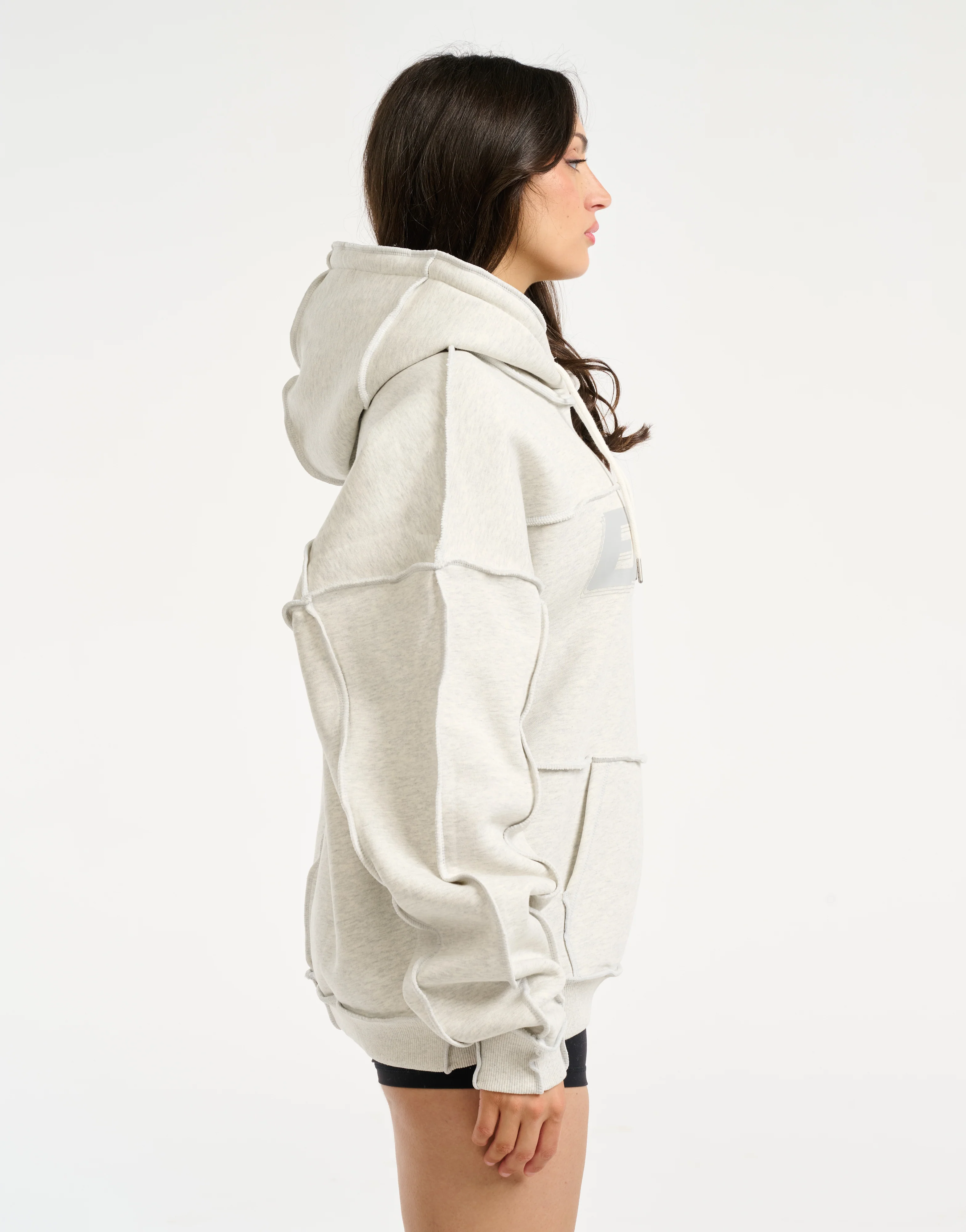 Track Hoodie - Heather Grey - Image 10