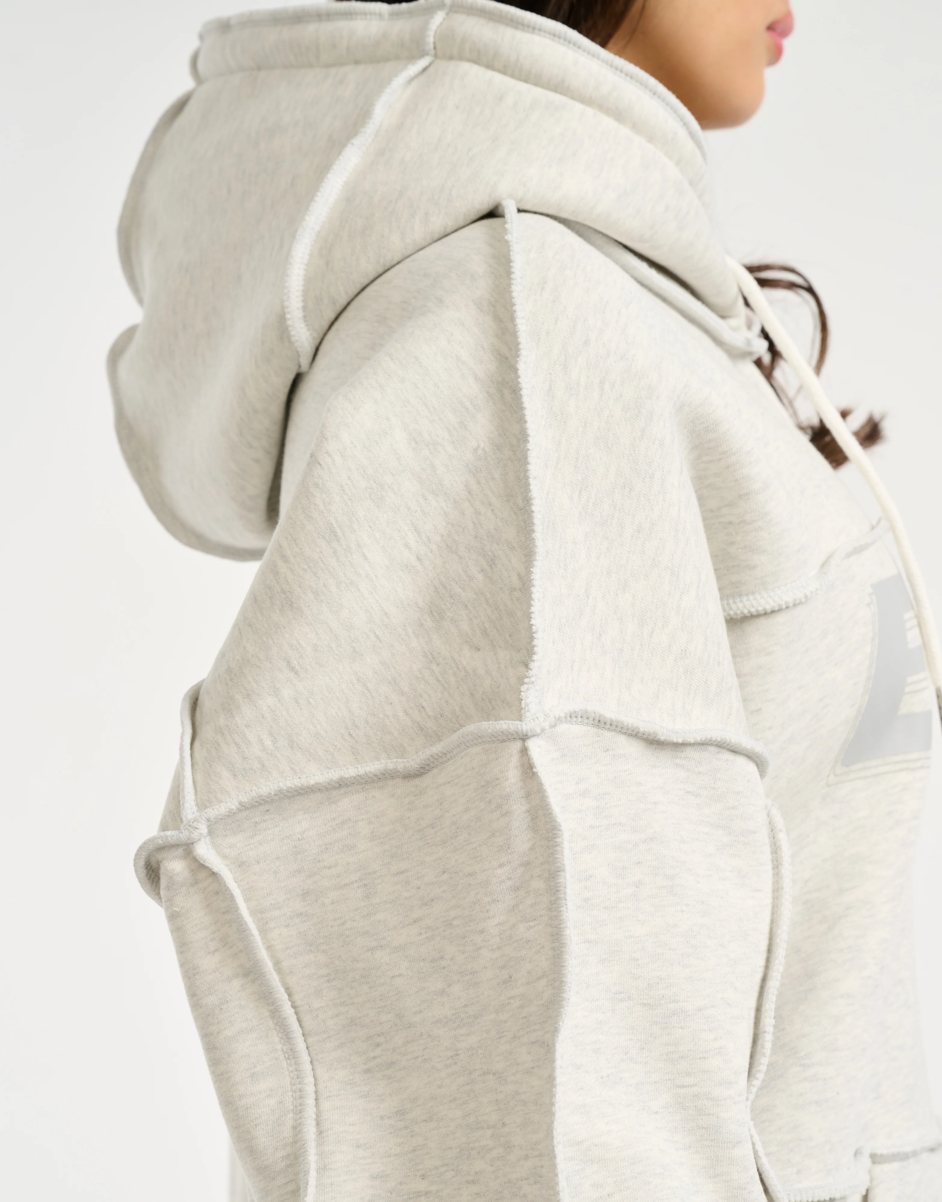 Track Hoodie - Heather Grey - Image 3