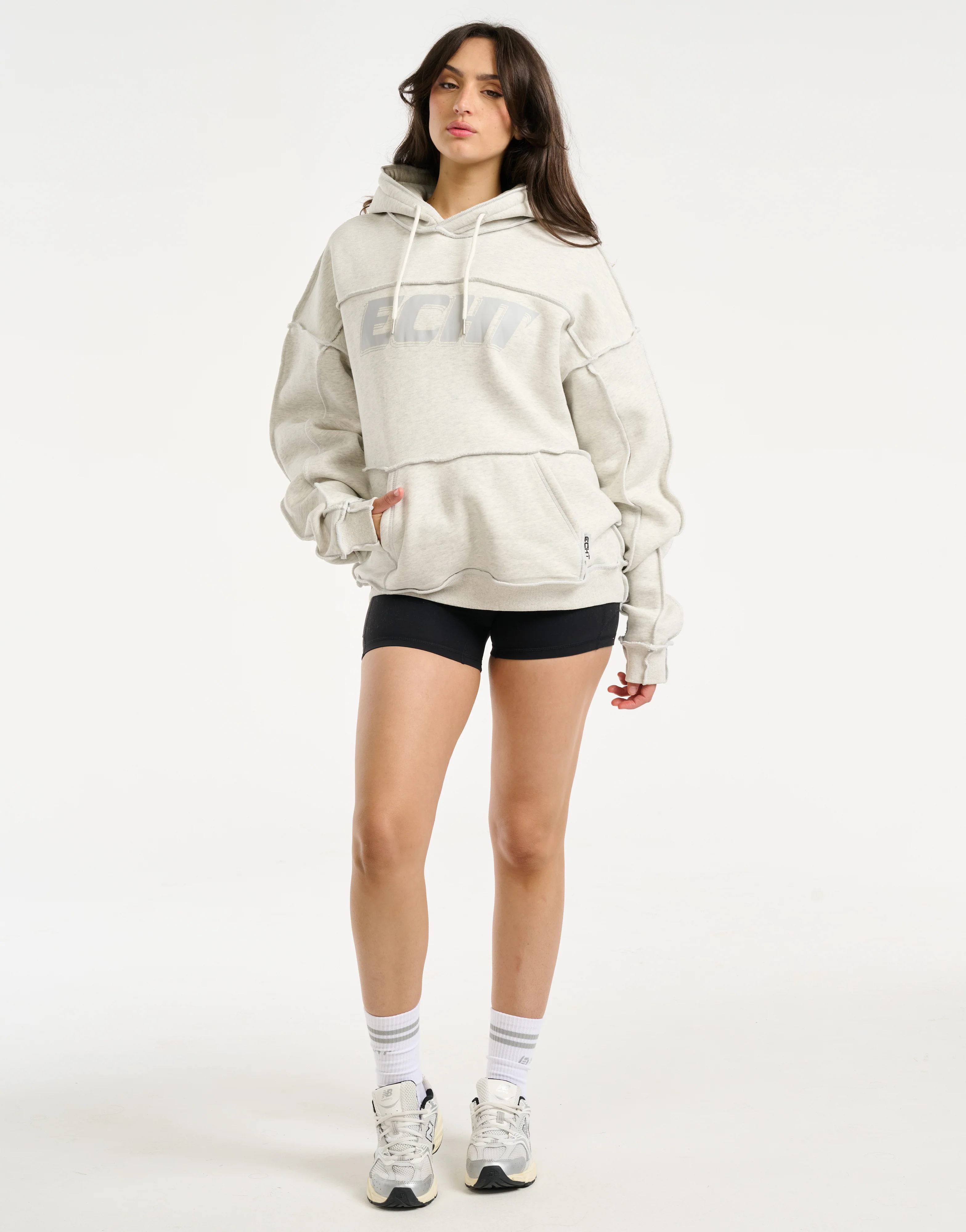 Track Hoodie - Heather Grey - Image 6