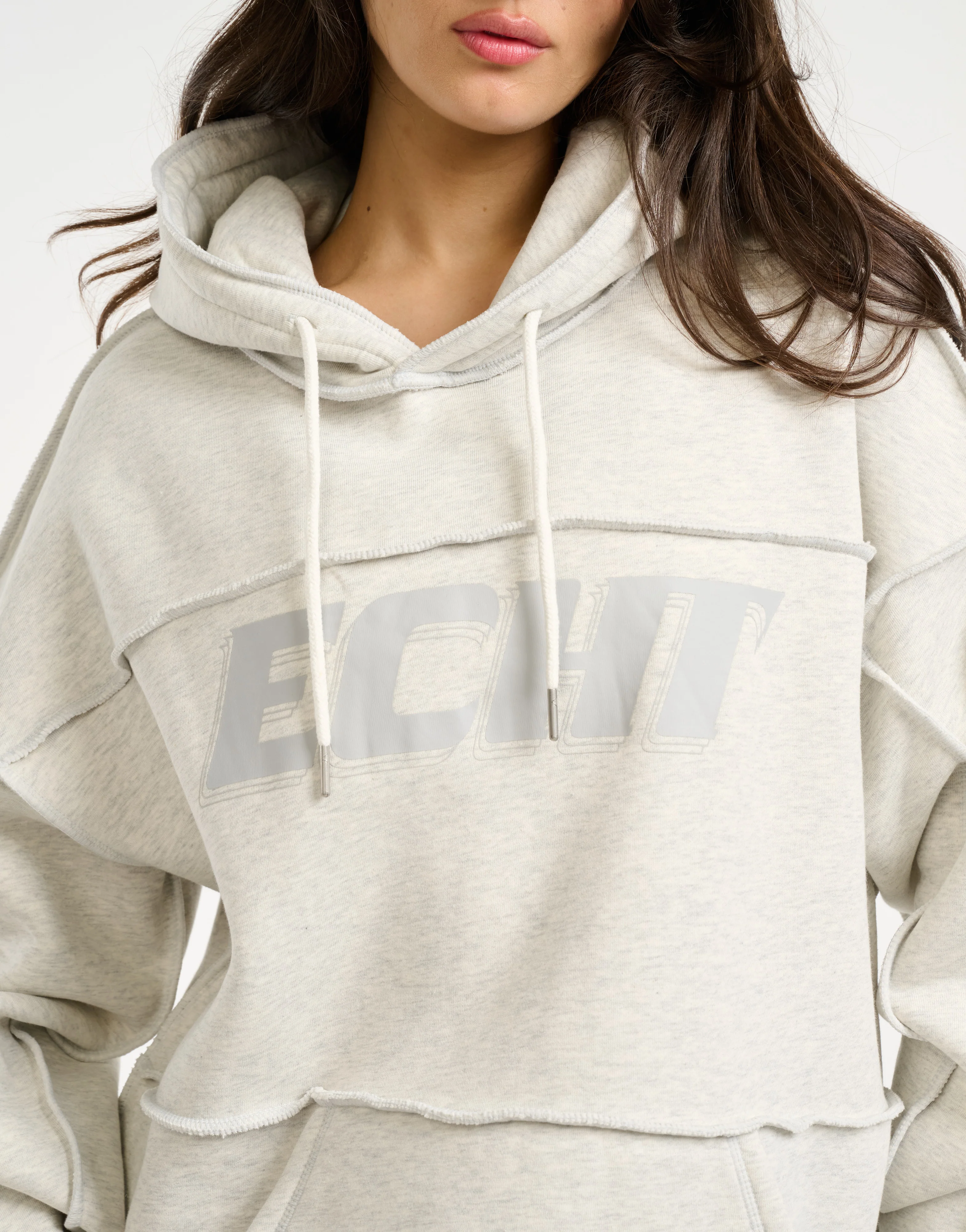 Track Hoodie - Heather Grey - Image 9